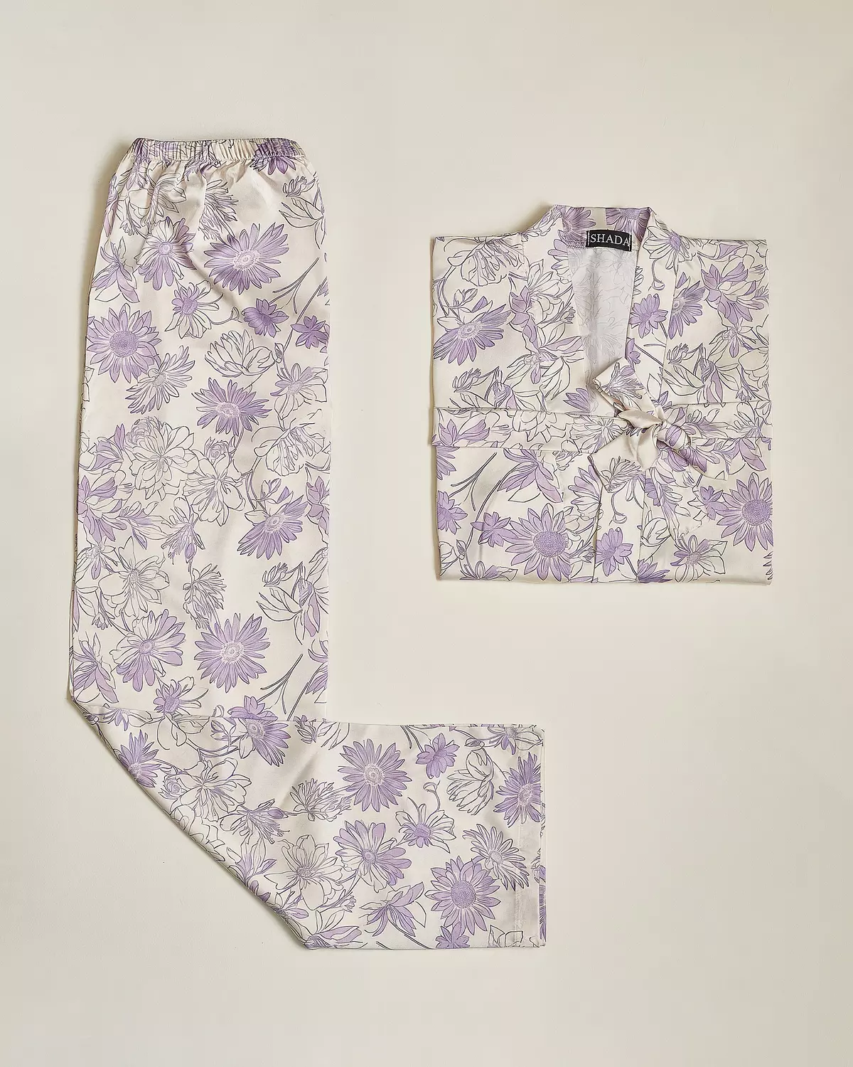 Floral Robe and Pants Set image