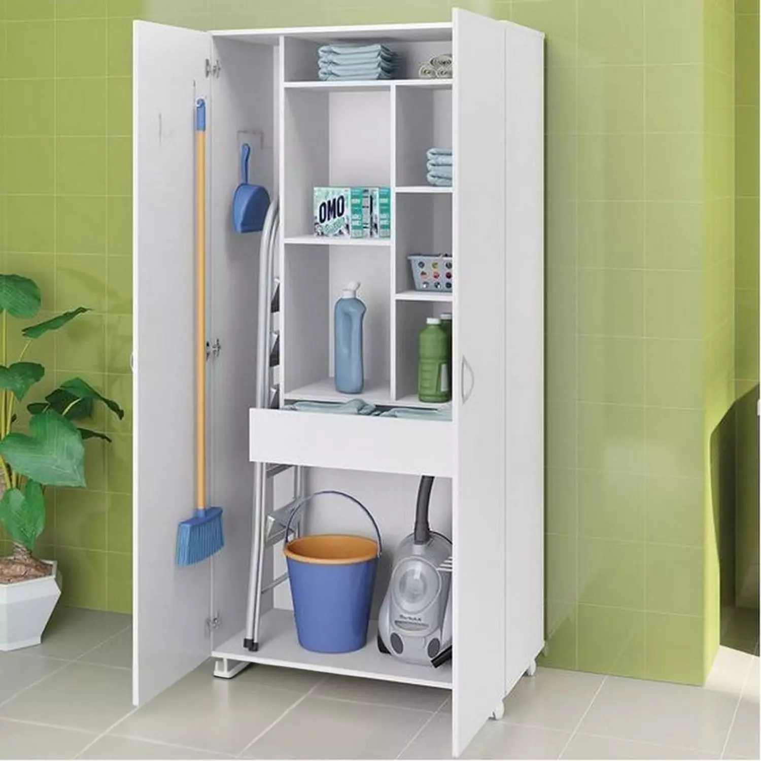 Spanish MDF Bathroom Storage Unit - 170 × 40 × 80 cm image