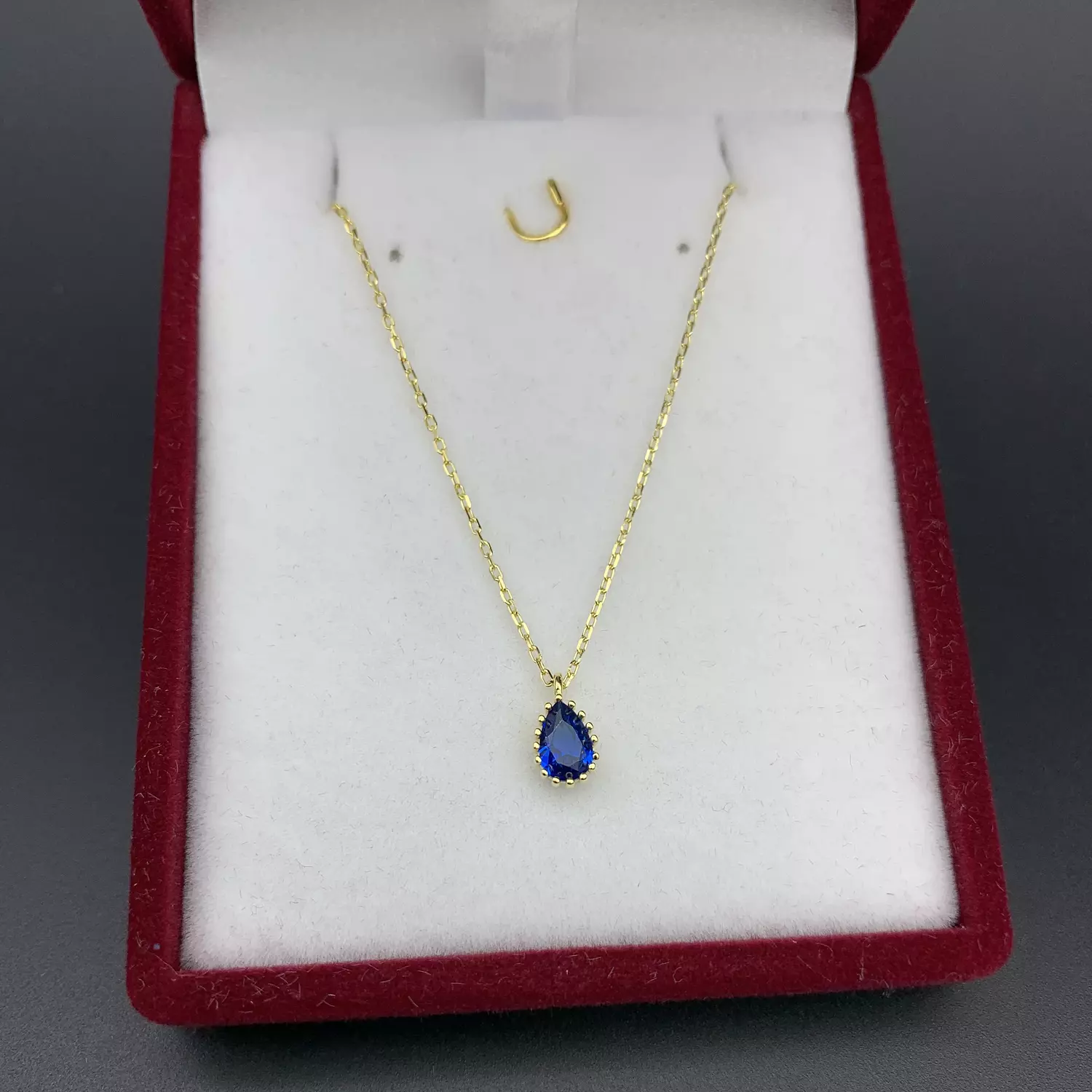 Tear blue necklace image