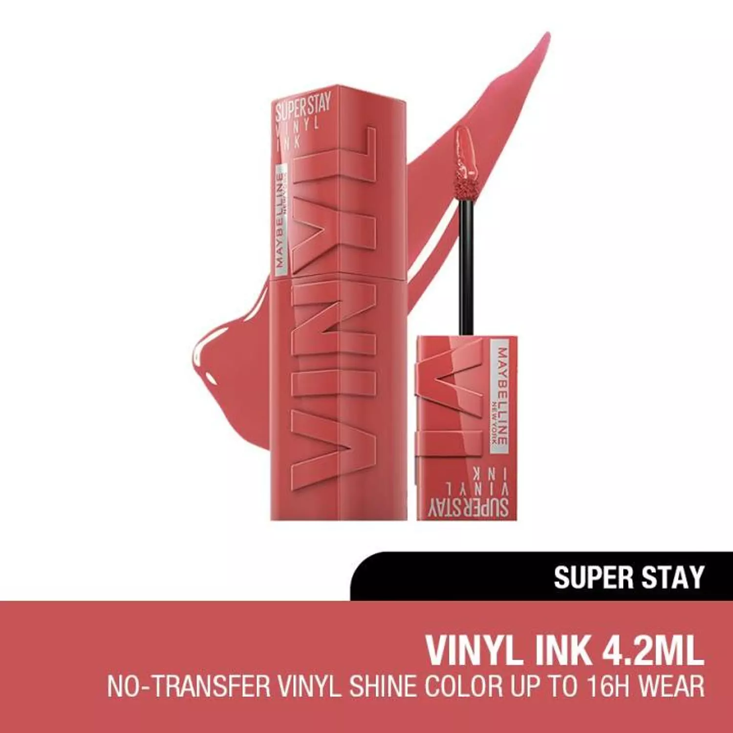 Maybelline - SuperStay Vinyl Ink Liquid Lipstick - 15: Peachy 3