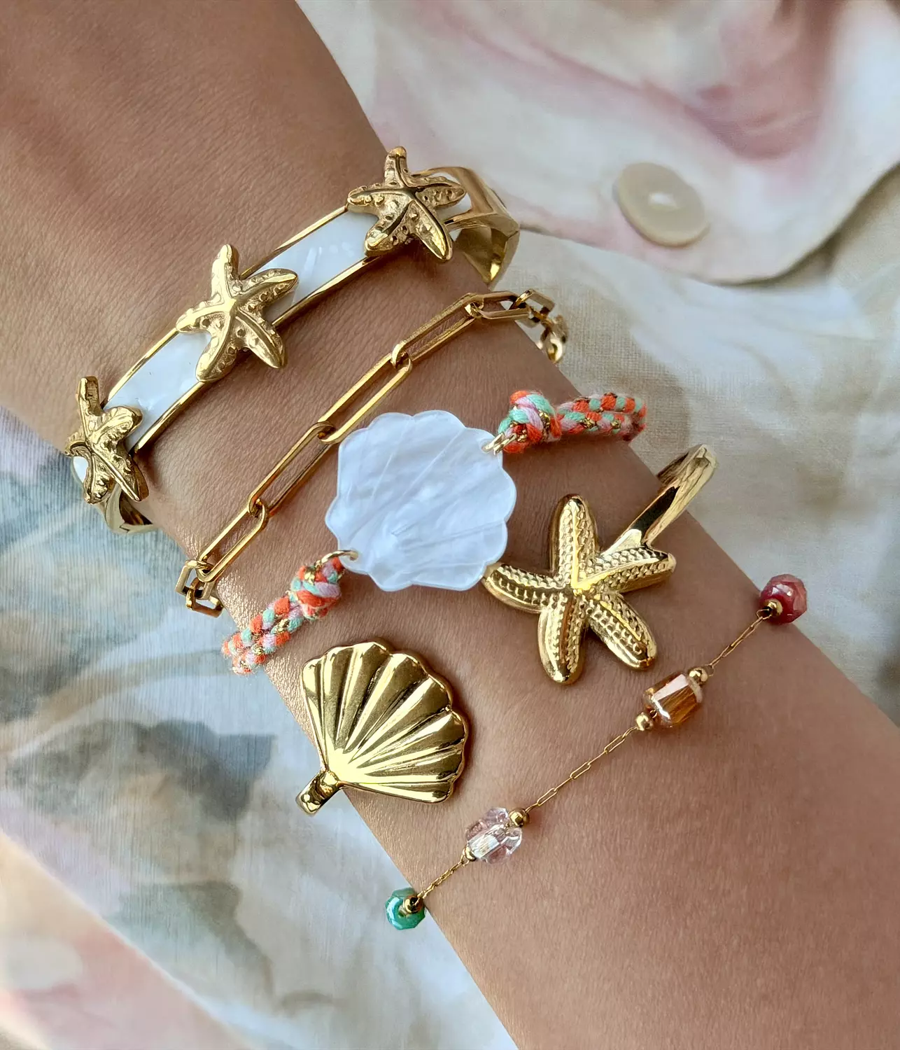 Starfish Bangles Set image