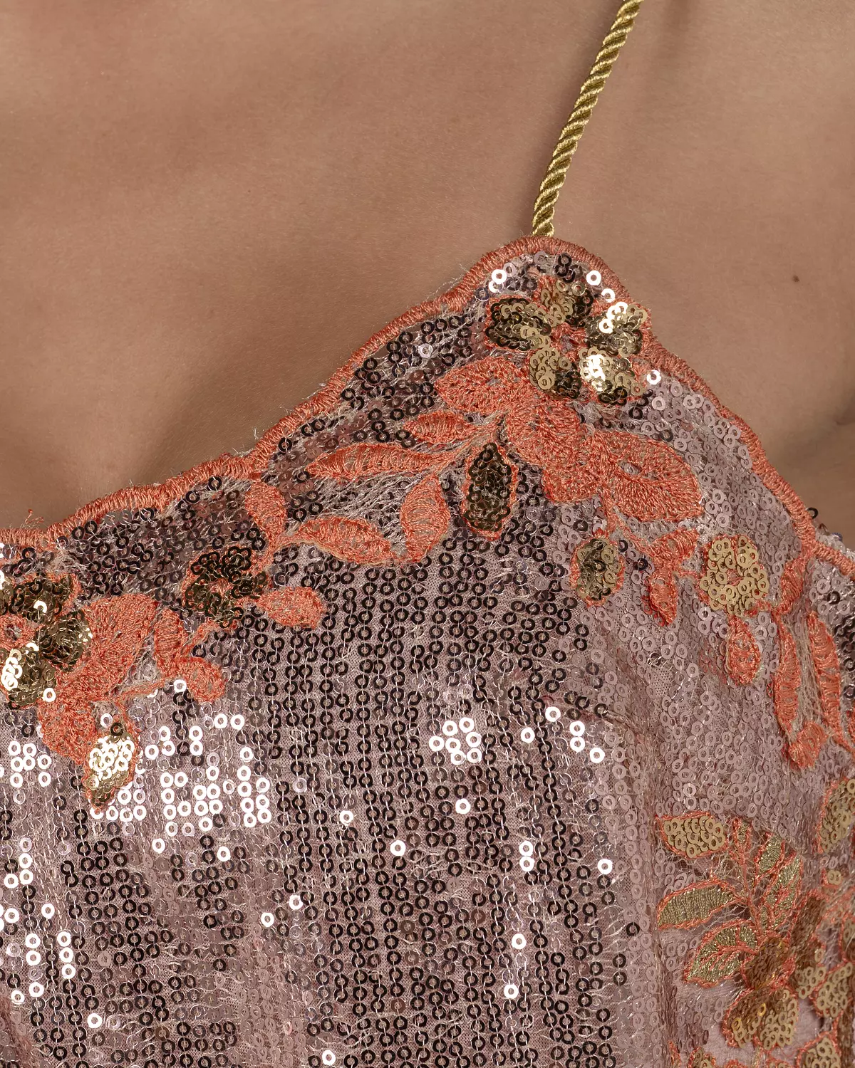 Vibrant Bois De Rose Sequin Dress 2