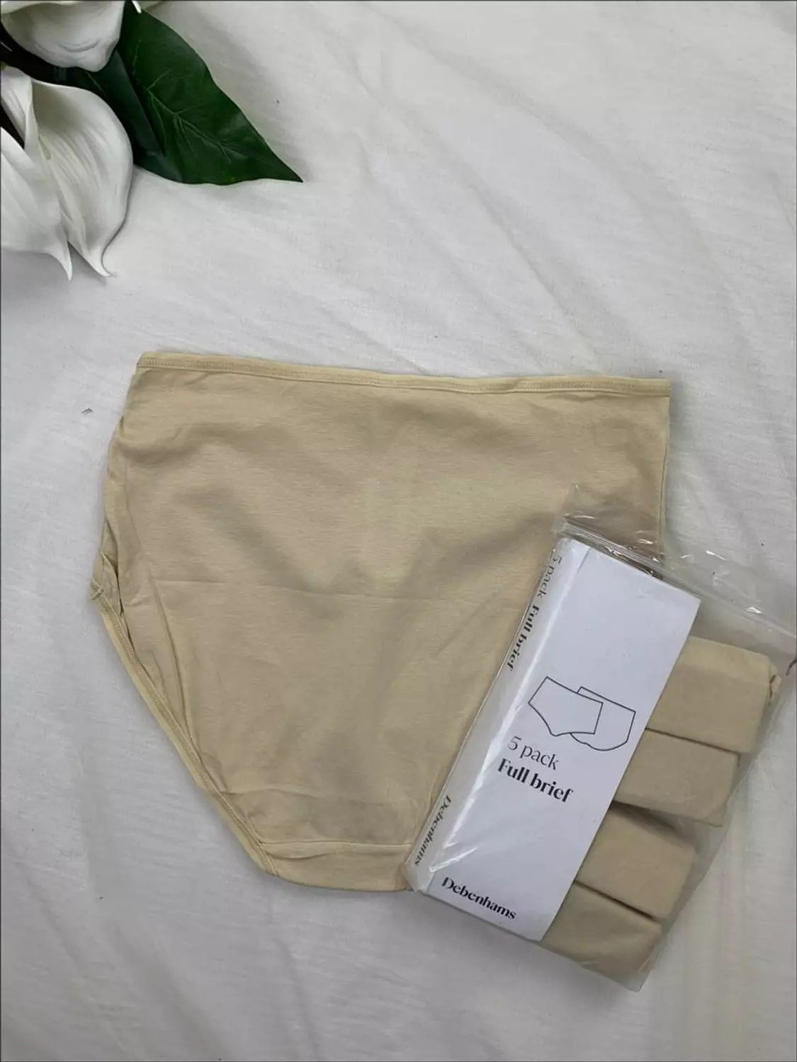 5 pack Full brief Cotton panty From Debenhams   Size 8 Size 16 1