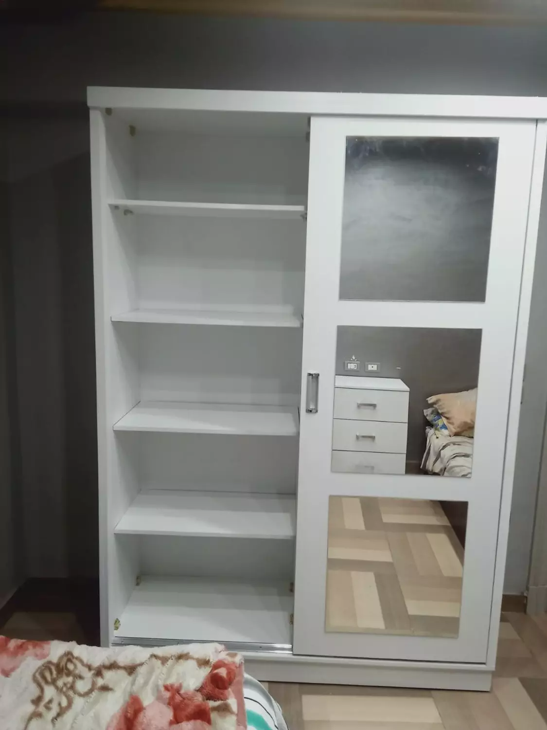 Mdf Wardrobe 2 Doors 210x150x60 cm 5
