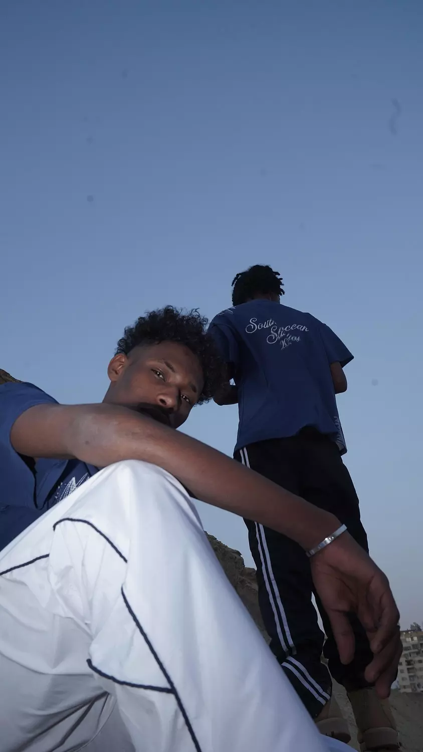 LA OCEAN BLUE BOXY TEE 6