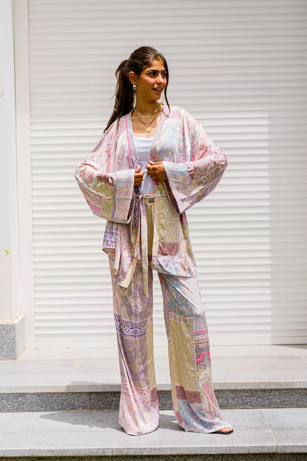 Colorful satin set hover image