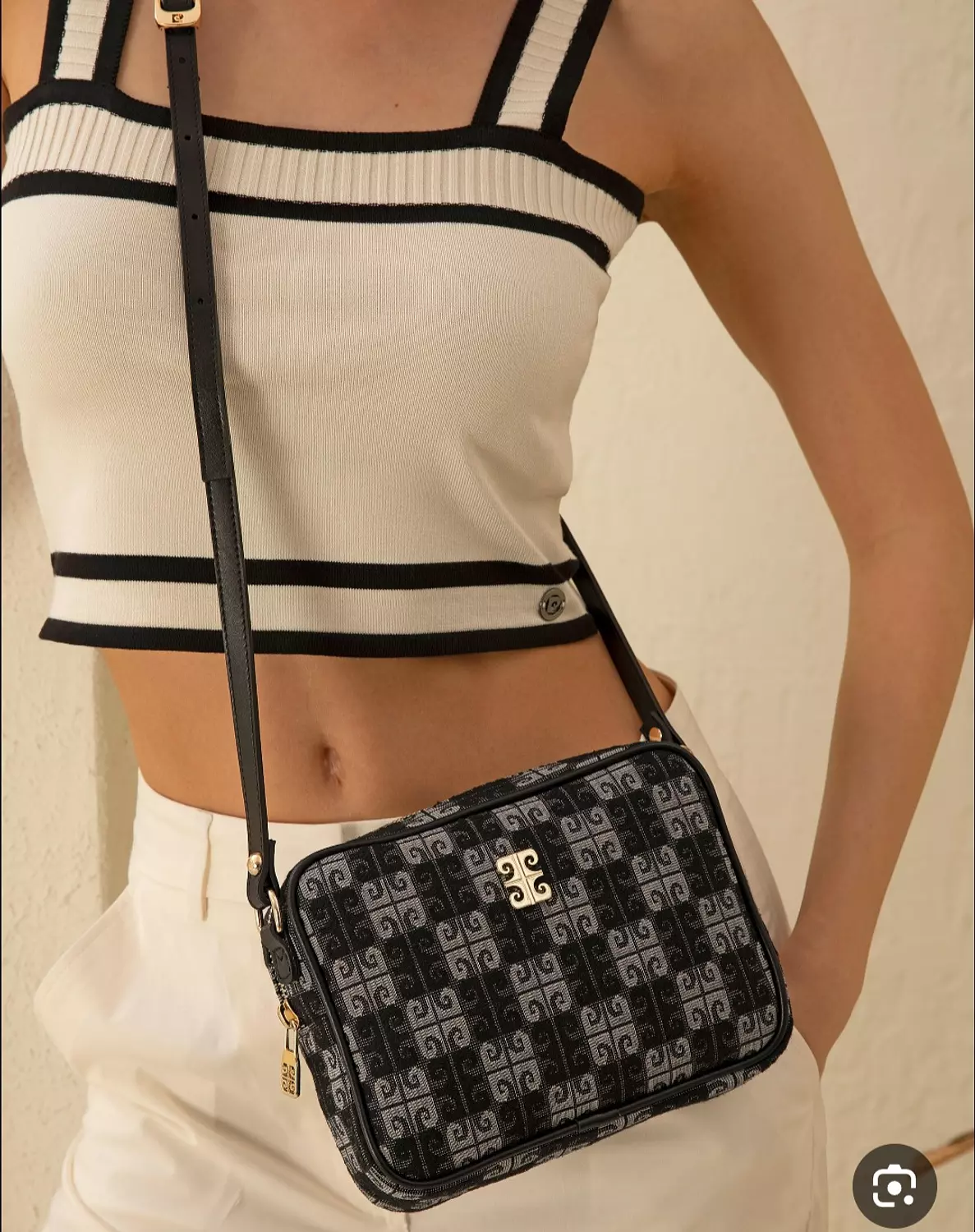 Pierre Cardin Monogram Camera Bag  image