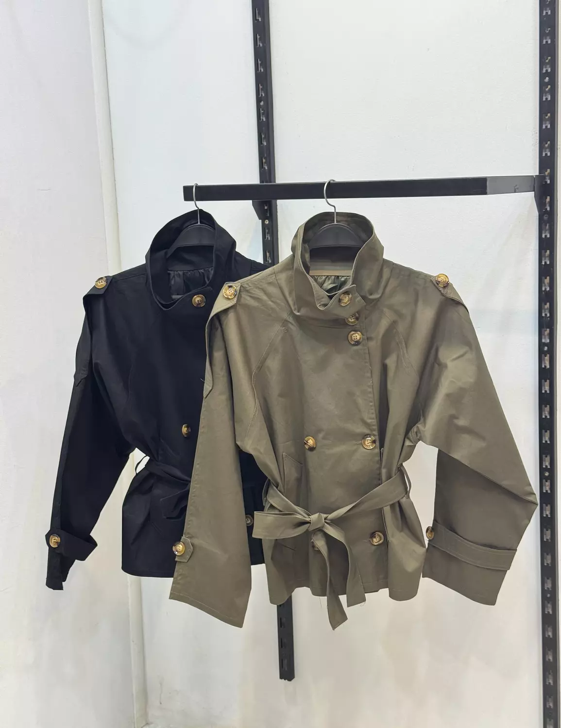 Medium length trench coat 4