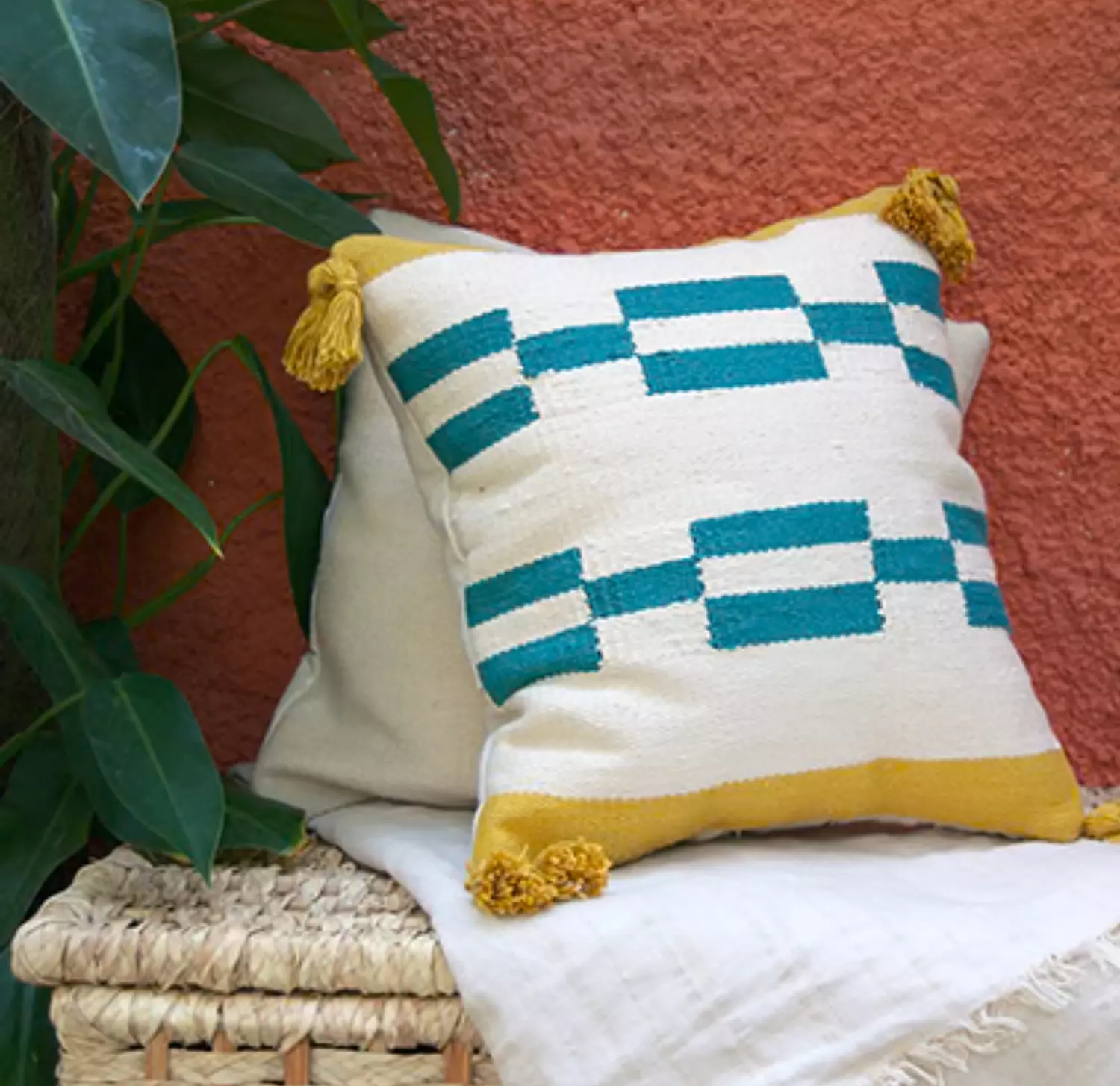 Minty Flow Cushion  hover image