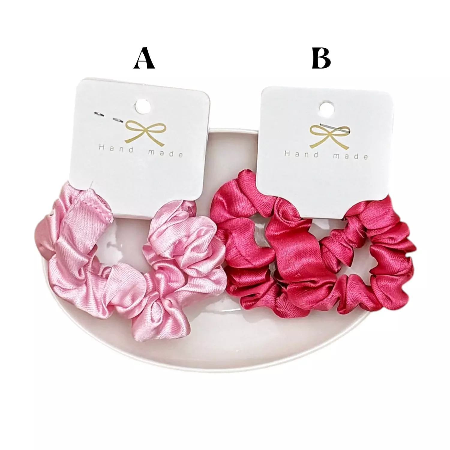 Royalty Satin Scrunchies 2 Pc Set B image