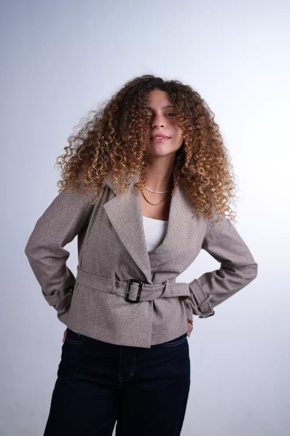 The Trench Detail Jacket - Brown  3