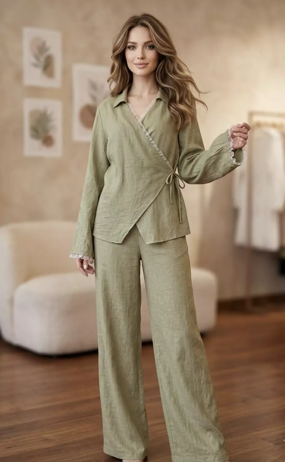 Barbie linen suit image
