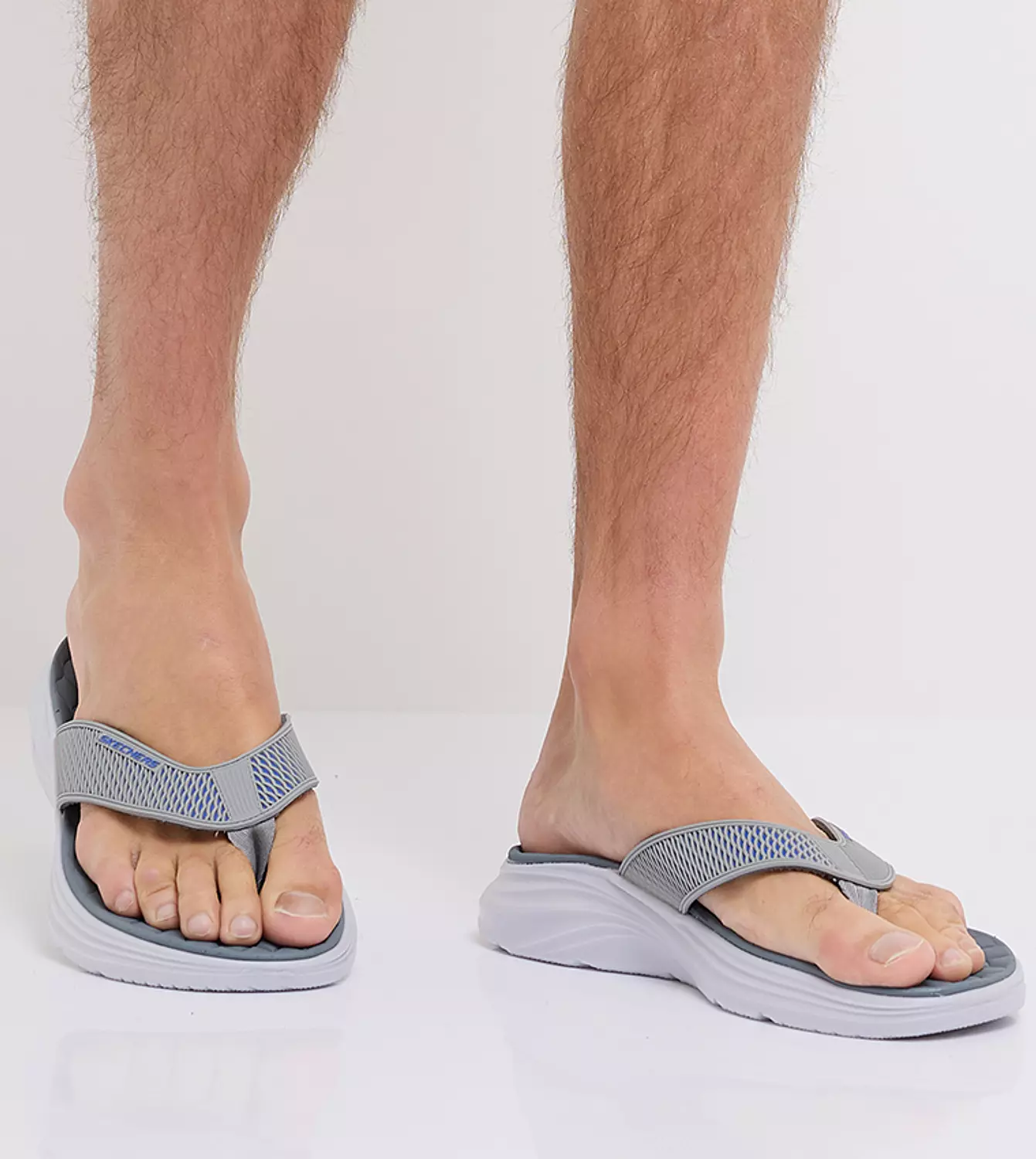 Skechers Men's Vapor Foam Sandal Gray 6