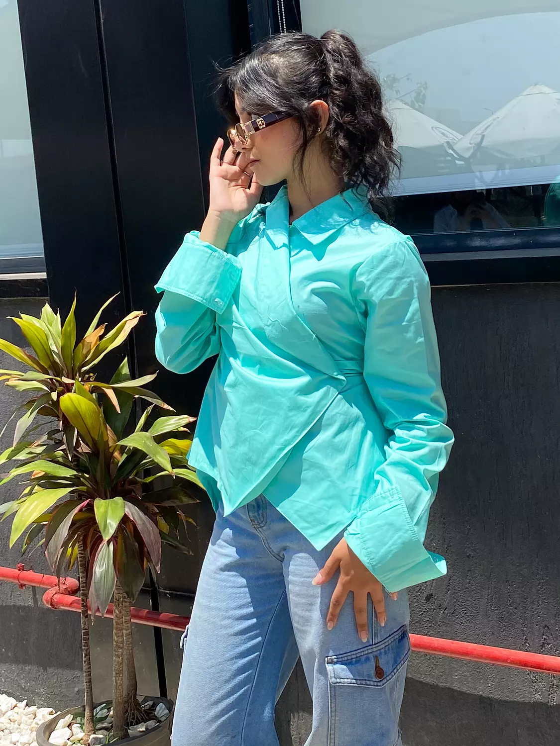 Veya Blouse Mint Green  1