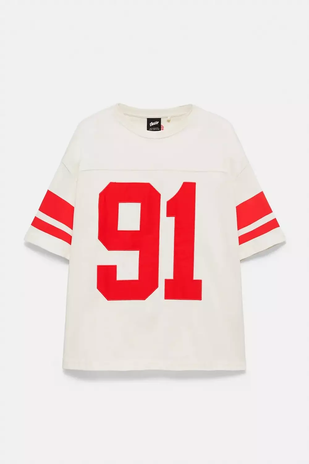 PULL&BEAR VARSITY 91 EMBROIDERED  T-SHIRT  15