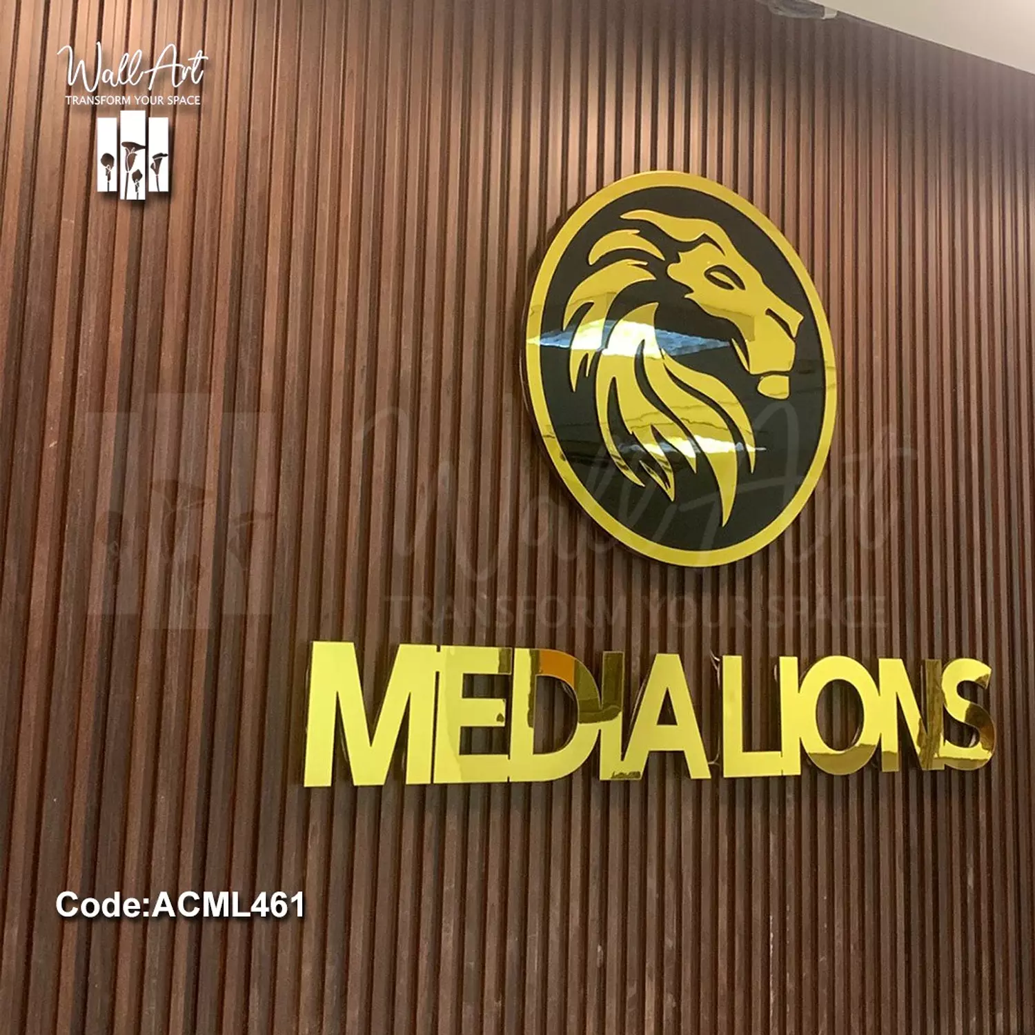 ACML461-Lighted Golden Acrylic Logo   7