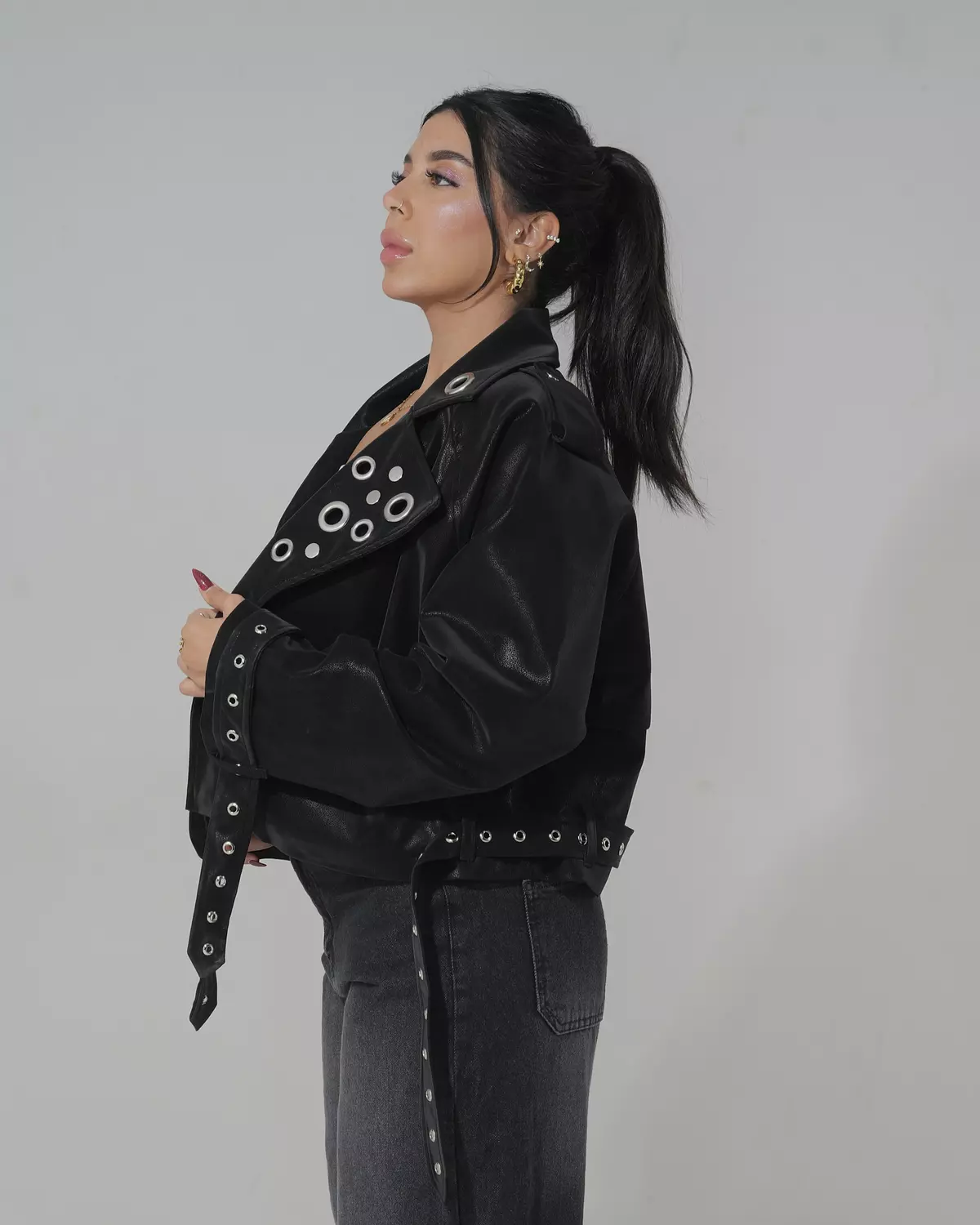 Noir Belted Jacket 7