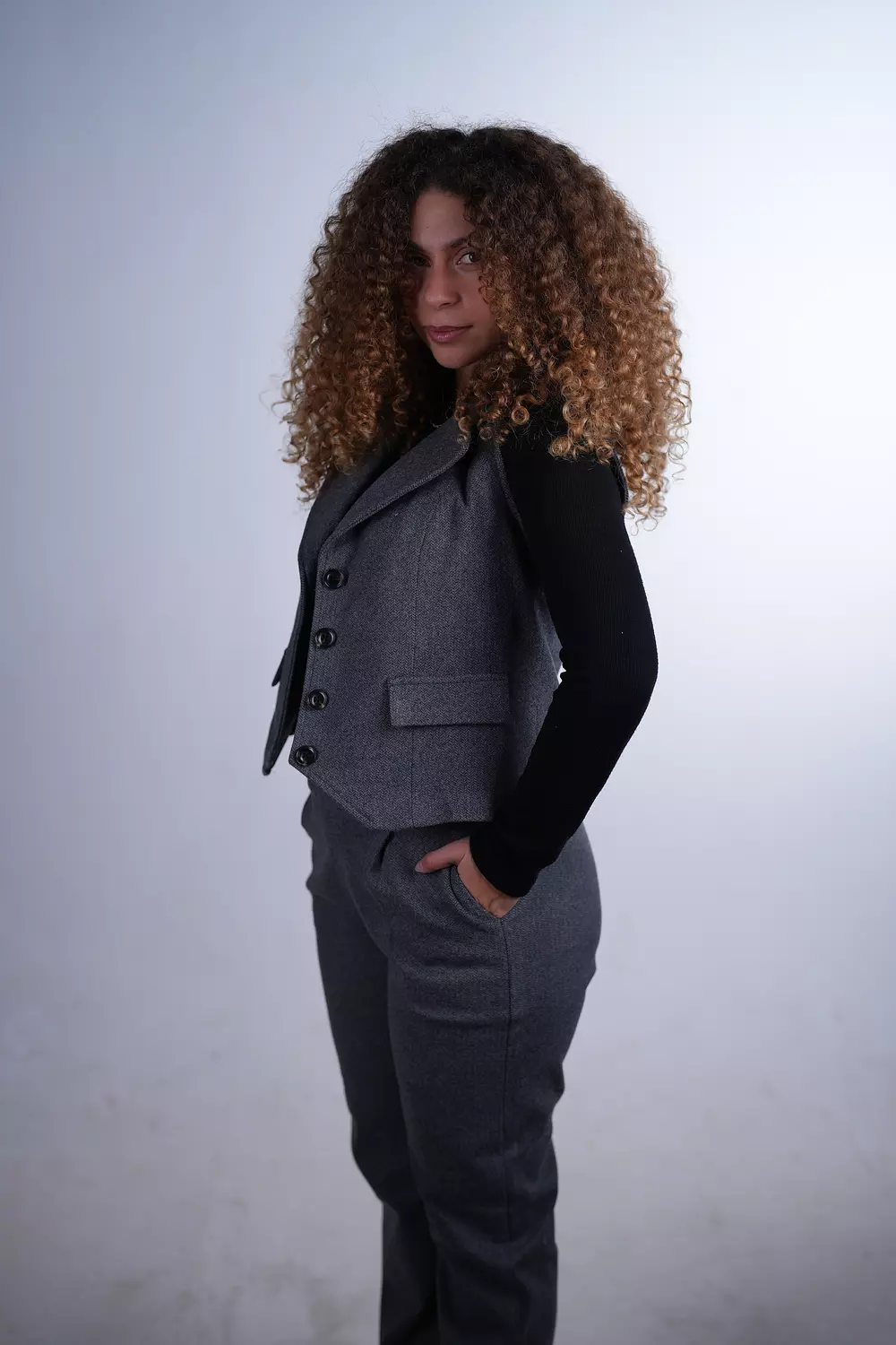 The Power Vest Set - Grey  hover image