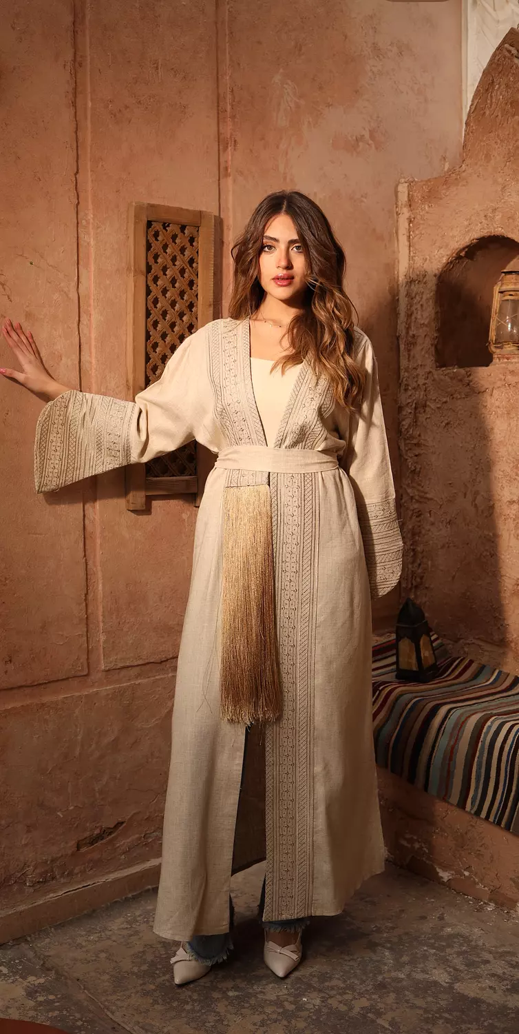 Side Fringes Serma Kaftan 1