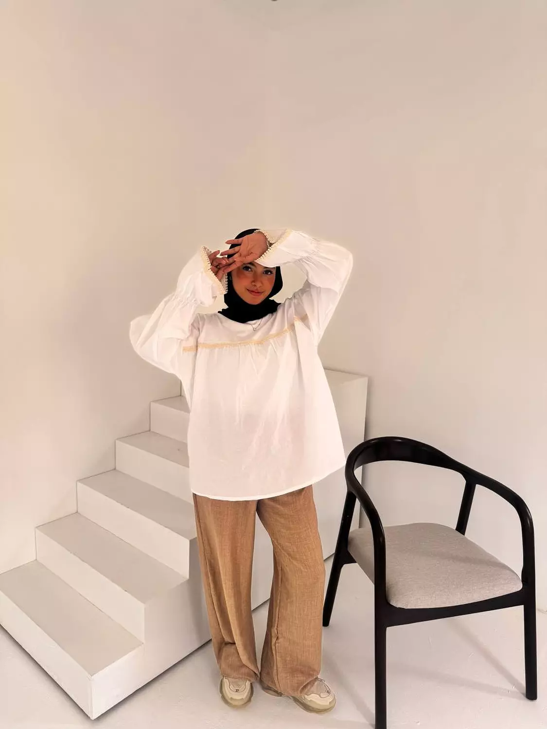 Fluffy sleeves blouse  9