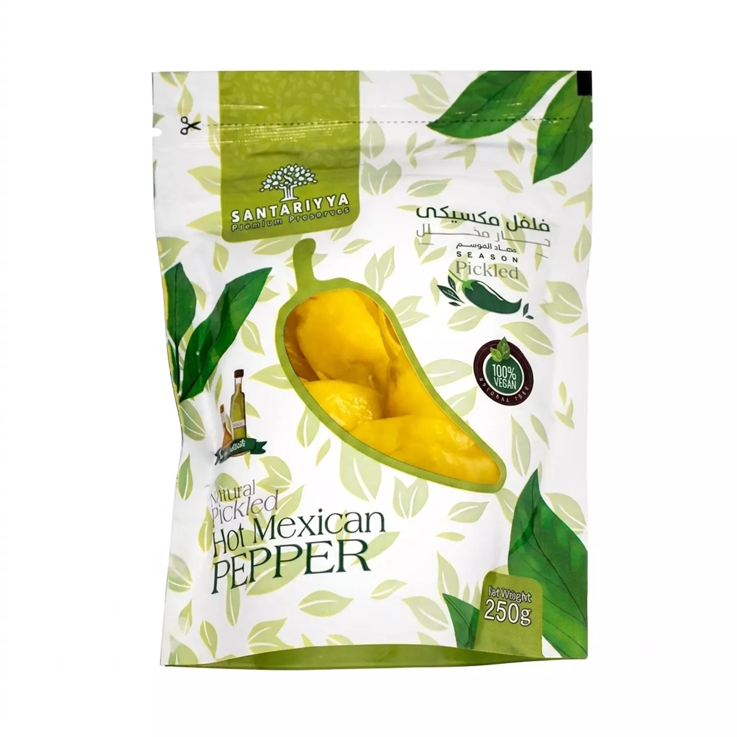 Hot Mexican pickled pepper pouch 250g image