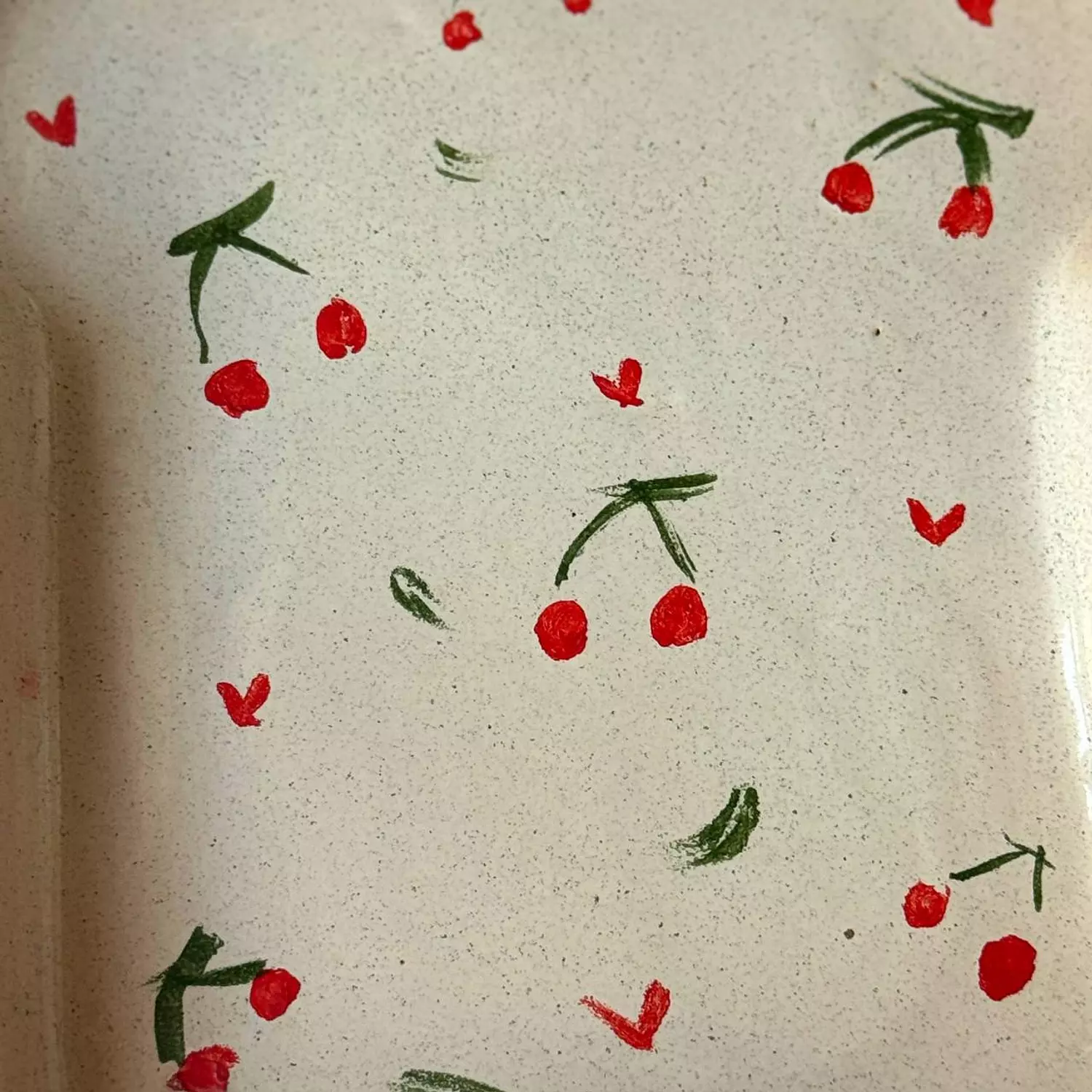 Cherries toast plate 1