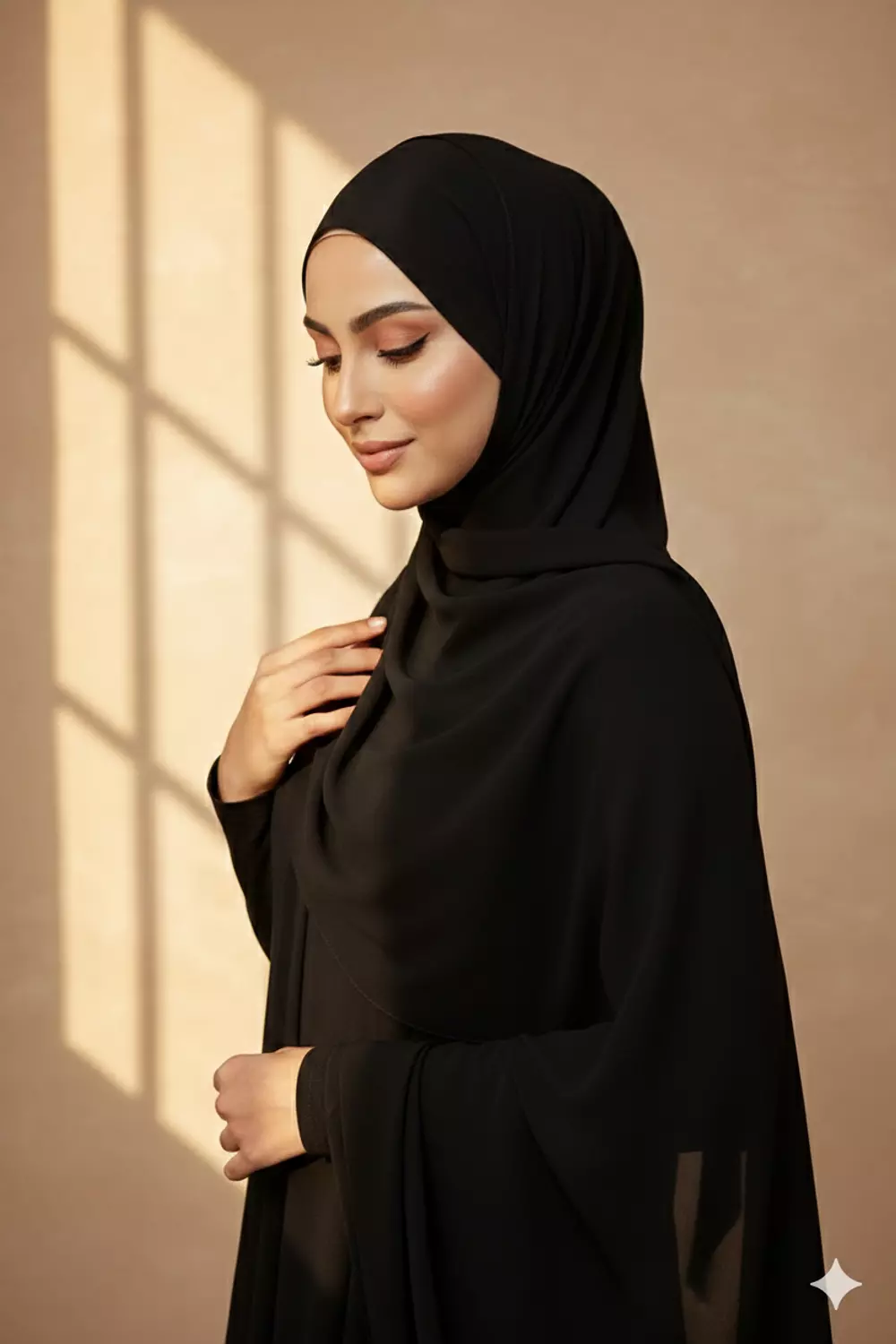 طرحة سادة أسود  image