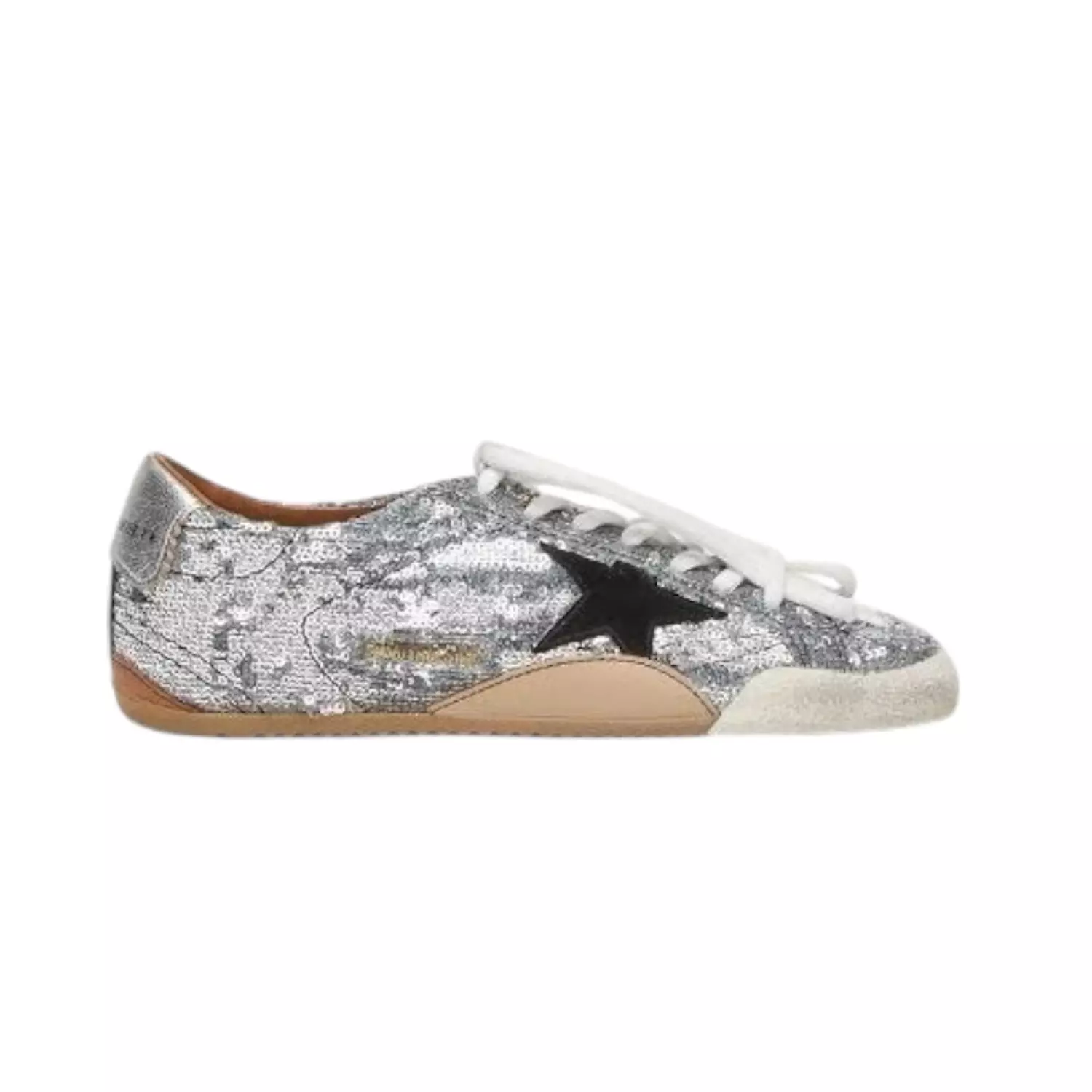 Golden Goose True Star Glitter White image
