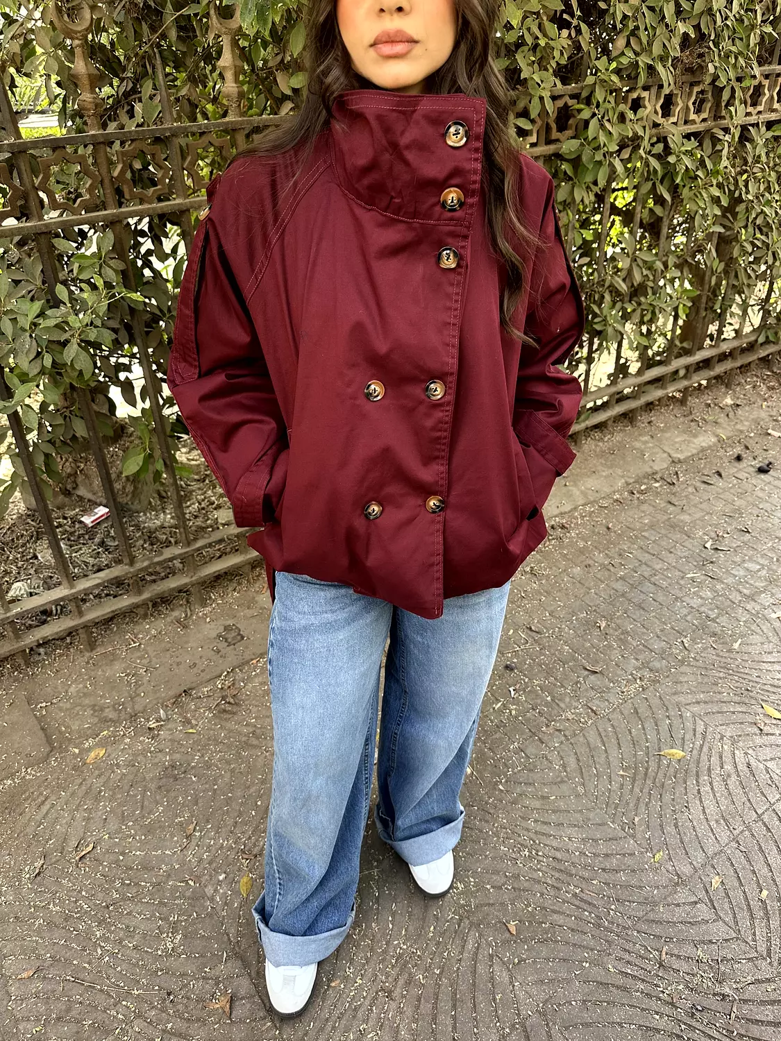 Cropped Trench Coat 23