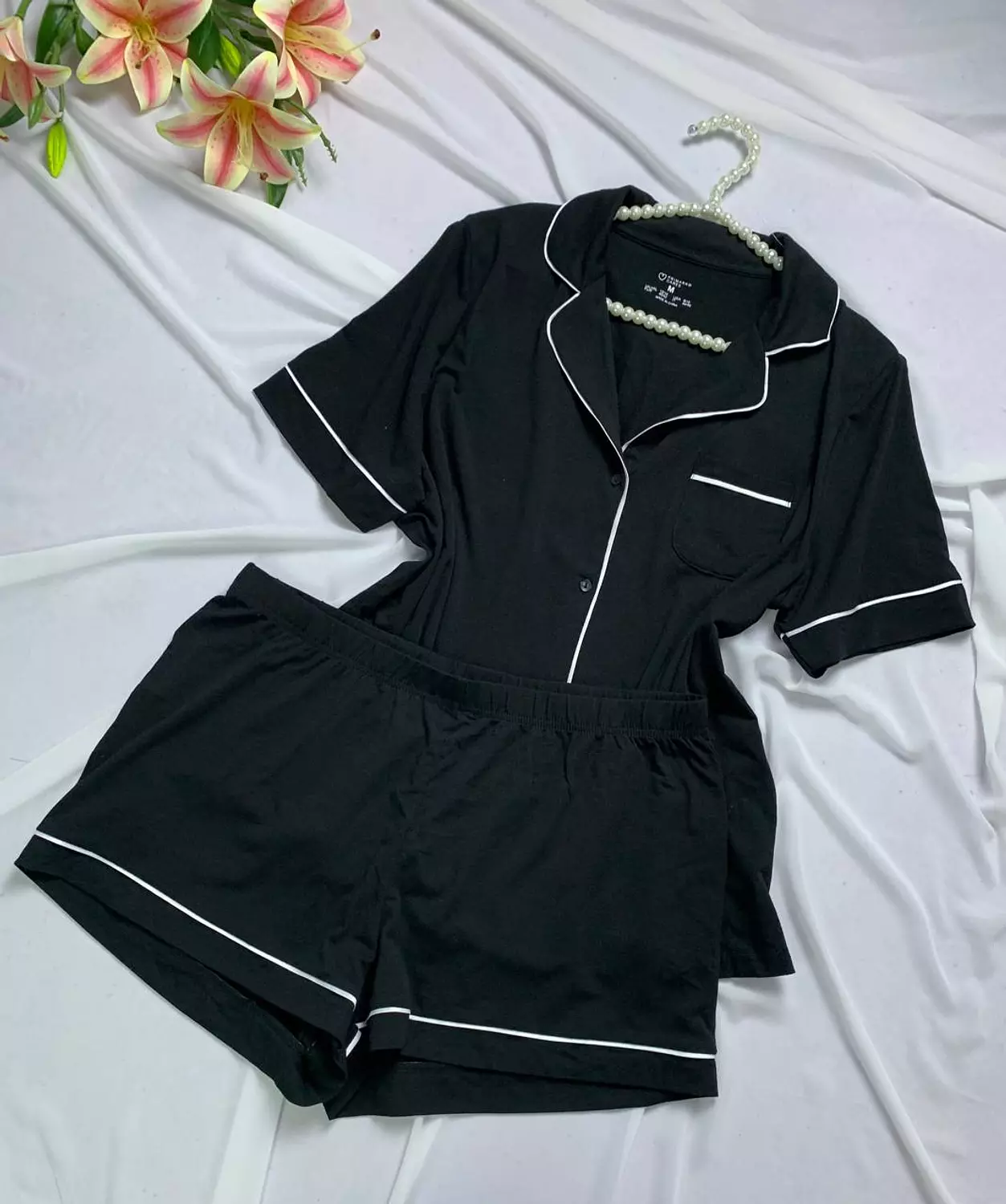 Boyfriend short pijama set from primark image