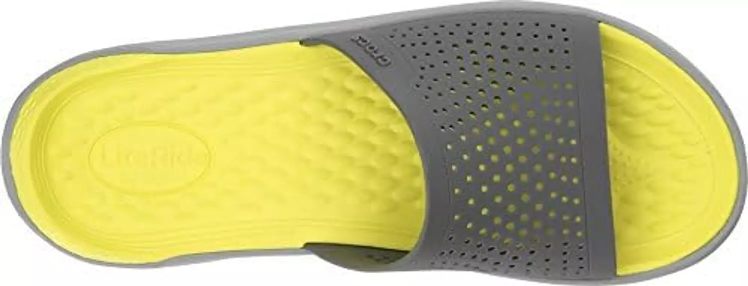 Crocs LiteRide Slide unisex Gray x Yellow  1