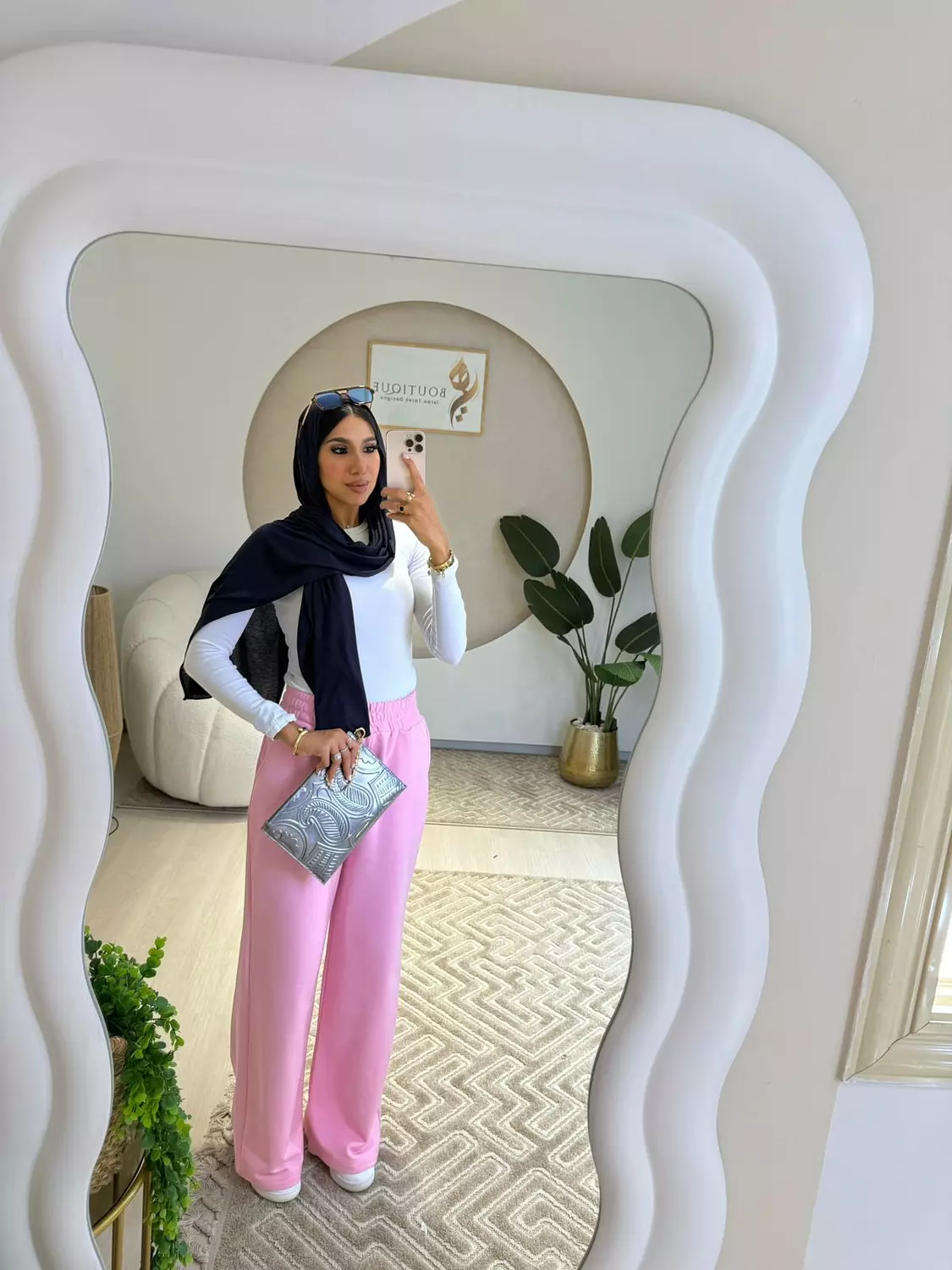 Summer Wide Leg Pants Pink image