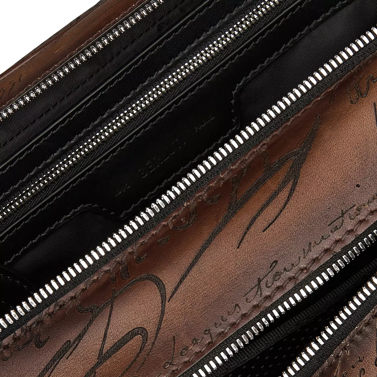 Berluti Formula 1003 Scritto Venezia leather wash bag 5