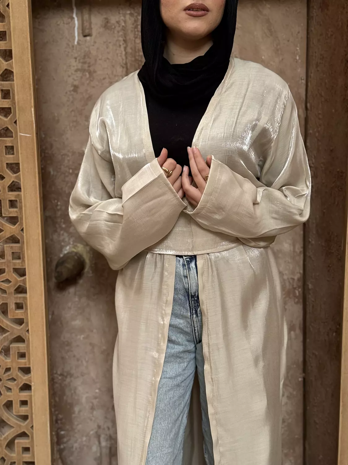 Shimmer Belted Kaftan 12