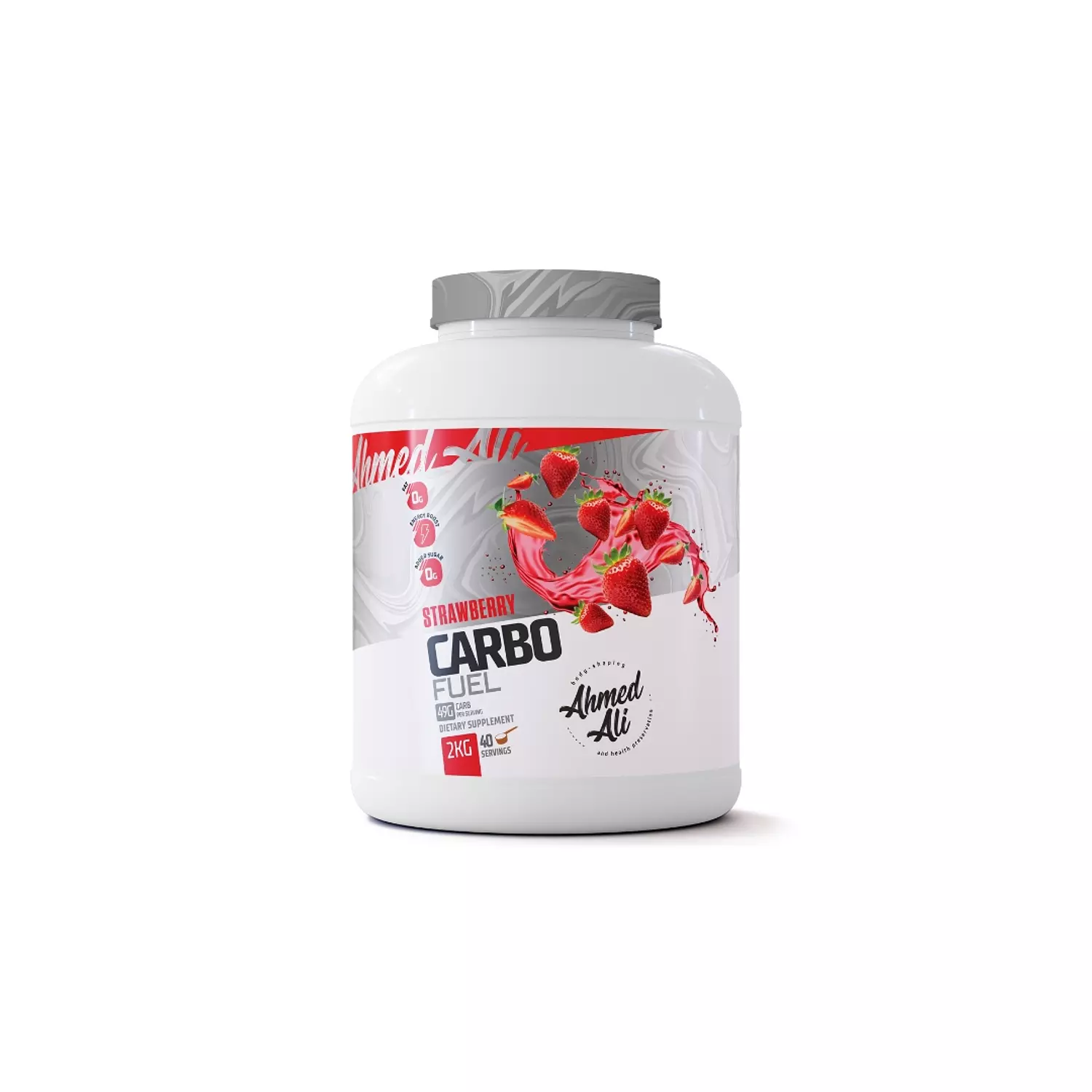 Ahmed Ali Nutrition | Strawberry Carbo Fuel | 49g Carbs – 2KG image