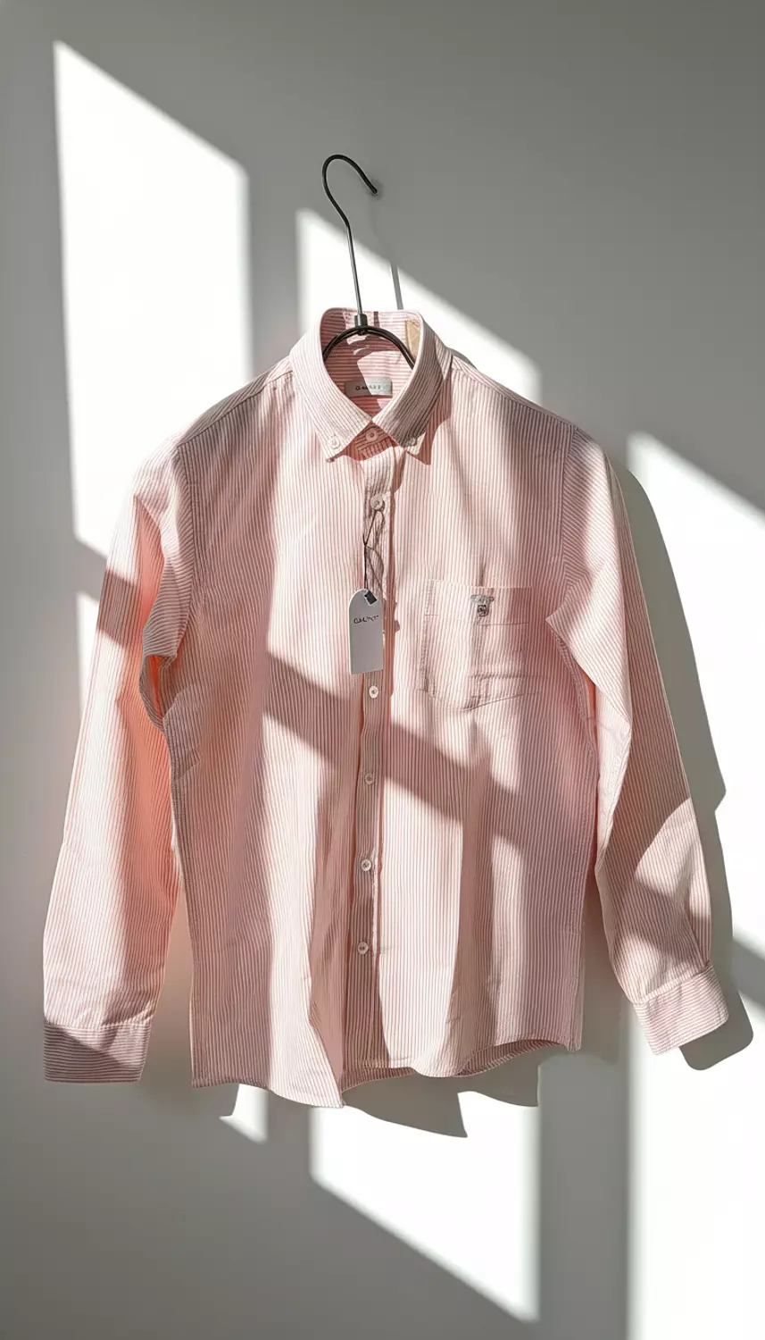 REG OXFORD BANKER STRIPE SHIRT-BRIGHT orange image