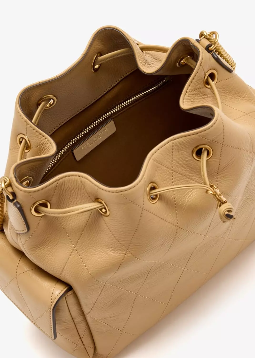 Tory Burch Charlie quilted drawstring bucket bag 4