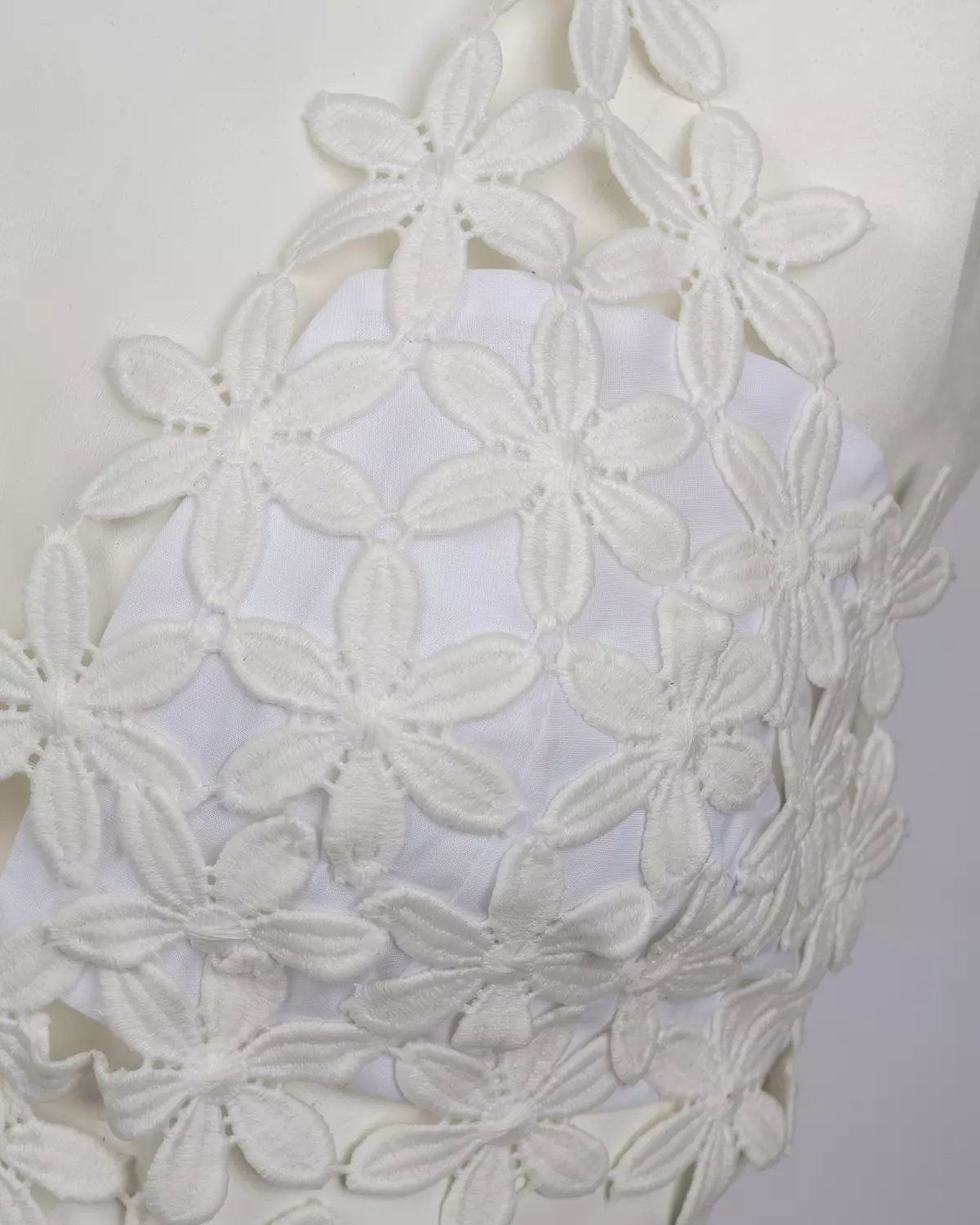 Dreamy White Guipure Cutout Dress 2