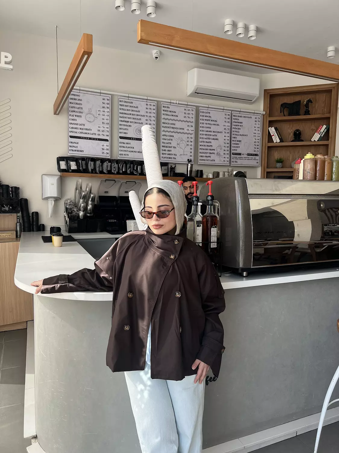 high neck cropped trench  10