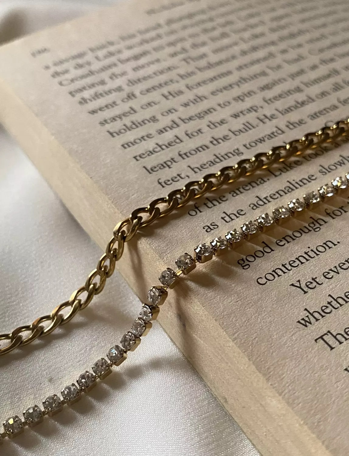 White Tennis Bracelet image