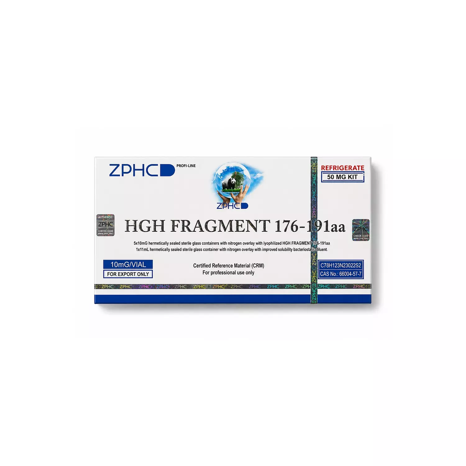 HGH Fragment 176-191 ZPHC — 25 mg (5 vials × 5 mg) image