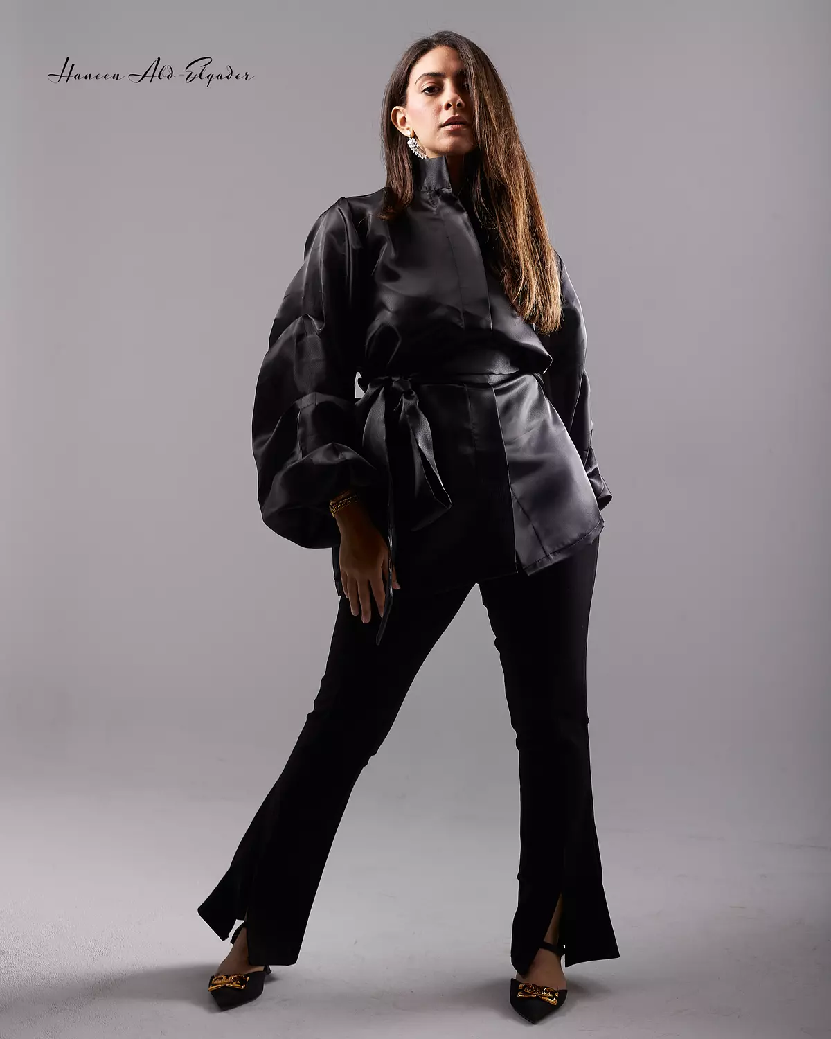 Black organza blouse 2