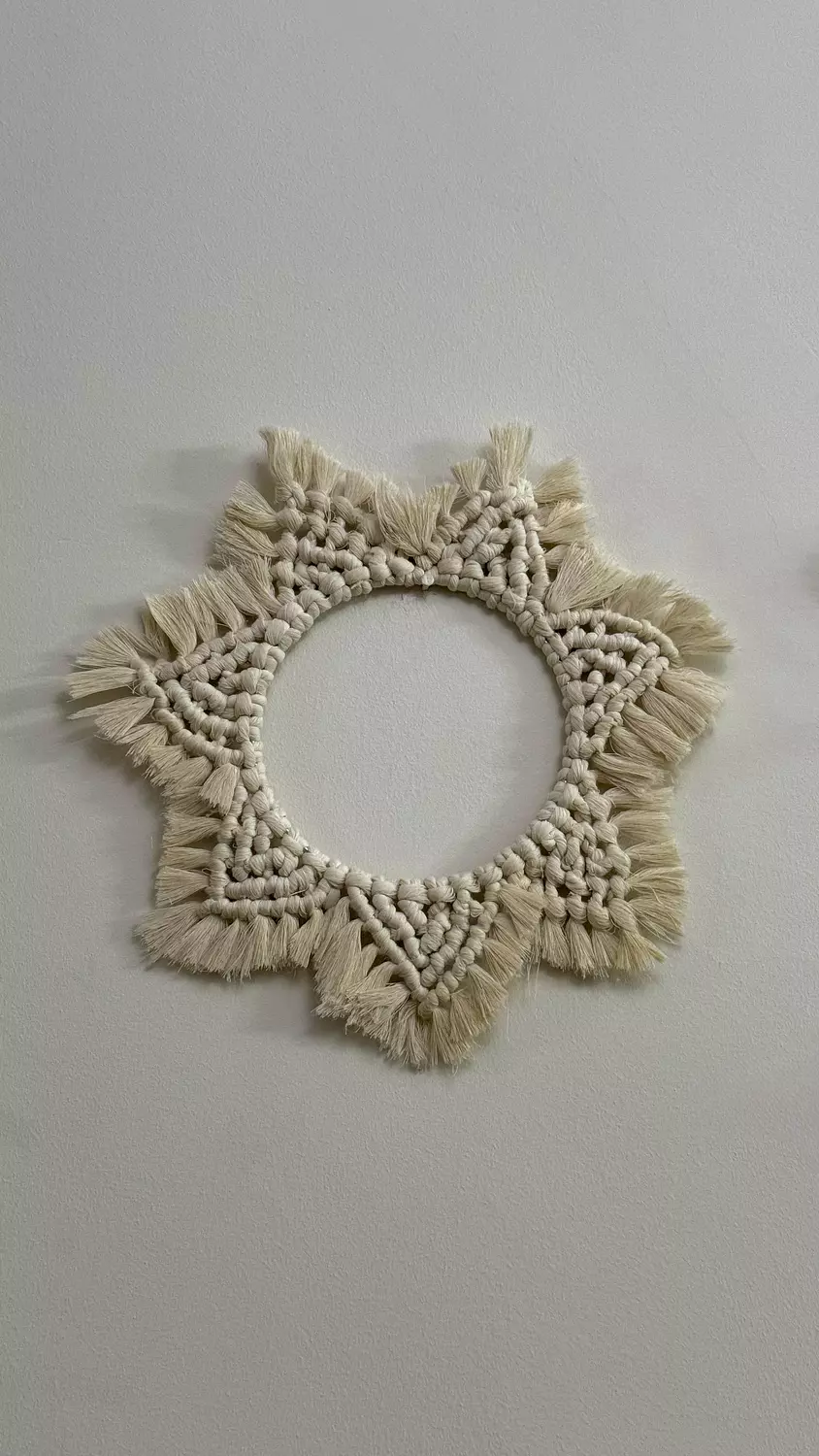 Macrame Moon and Star Wall Decor Set 1