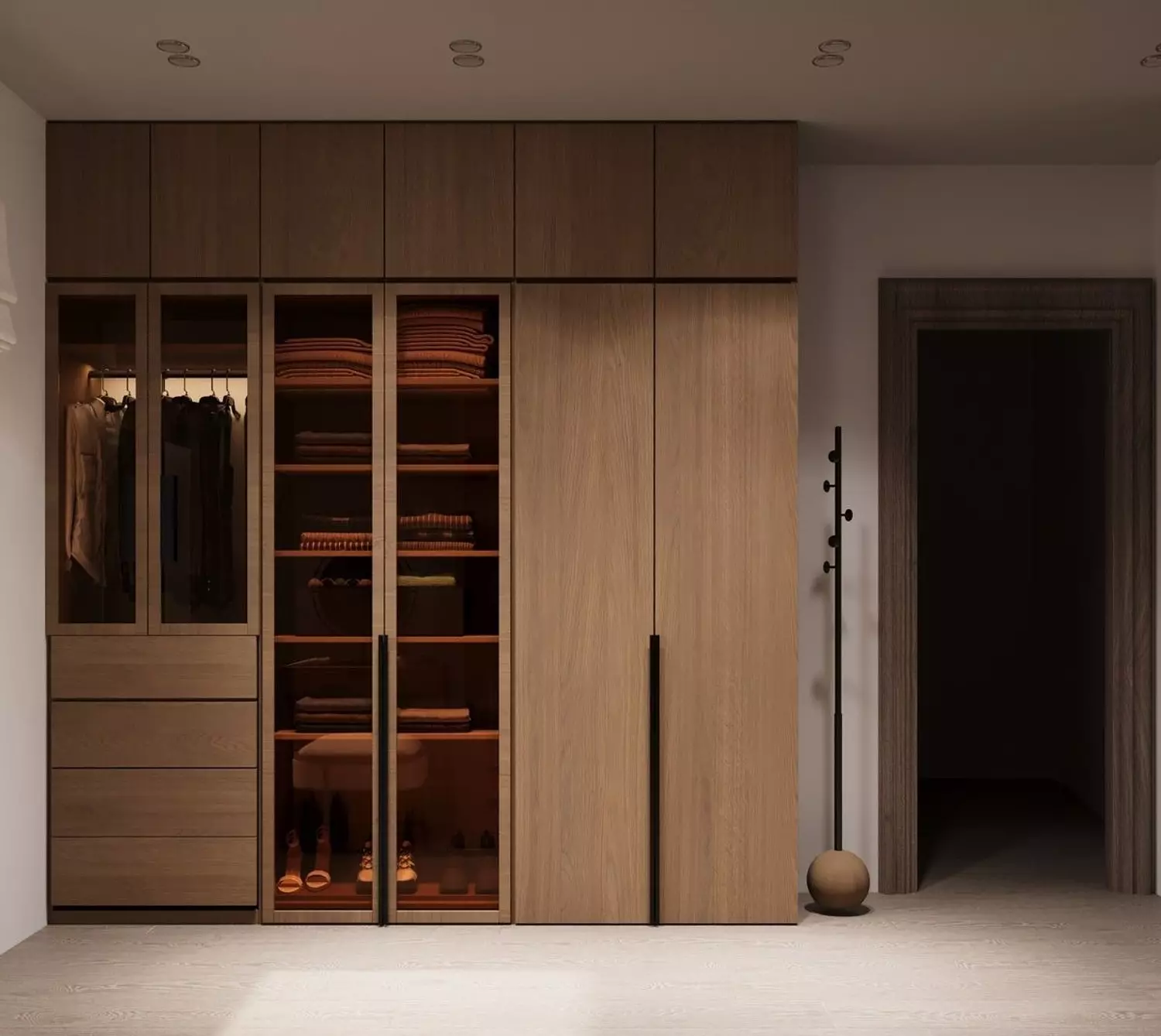 Modern Dressing Wardrobe – Smart Storage with Contemporary Elegance 200×240×60 cm image