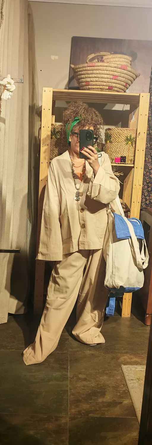 boho linen suit 6