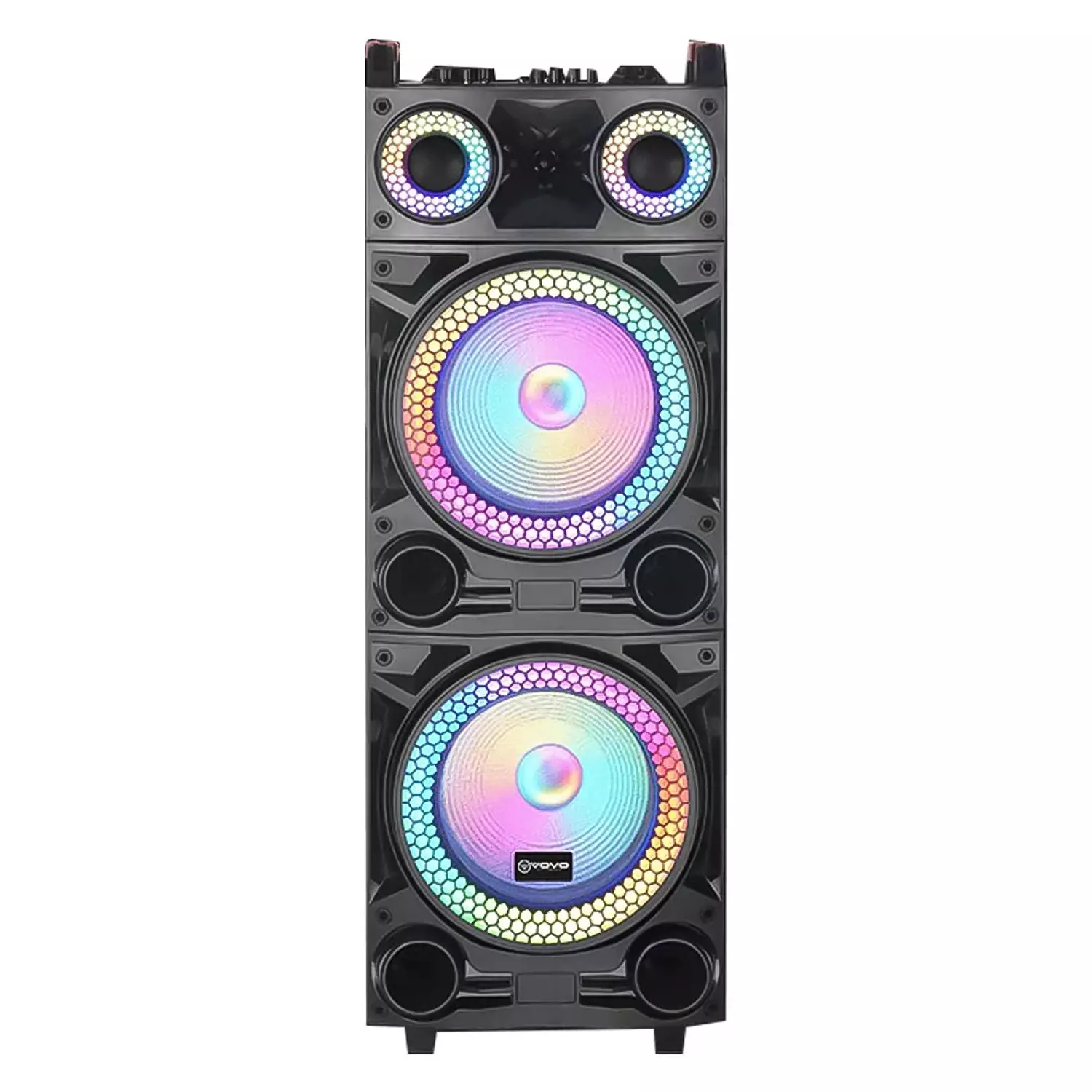Vovo V-1215 Double 12 Inch Party Speaker with 100W Power 3