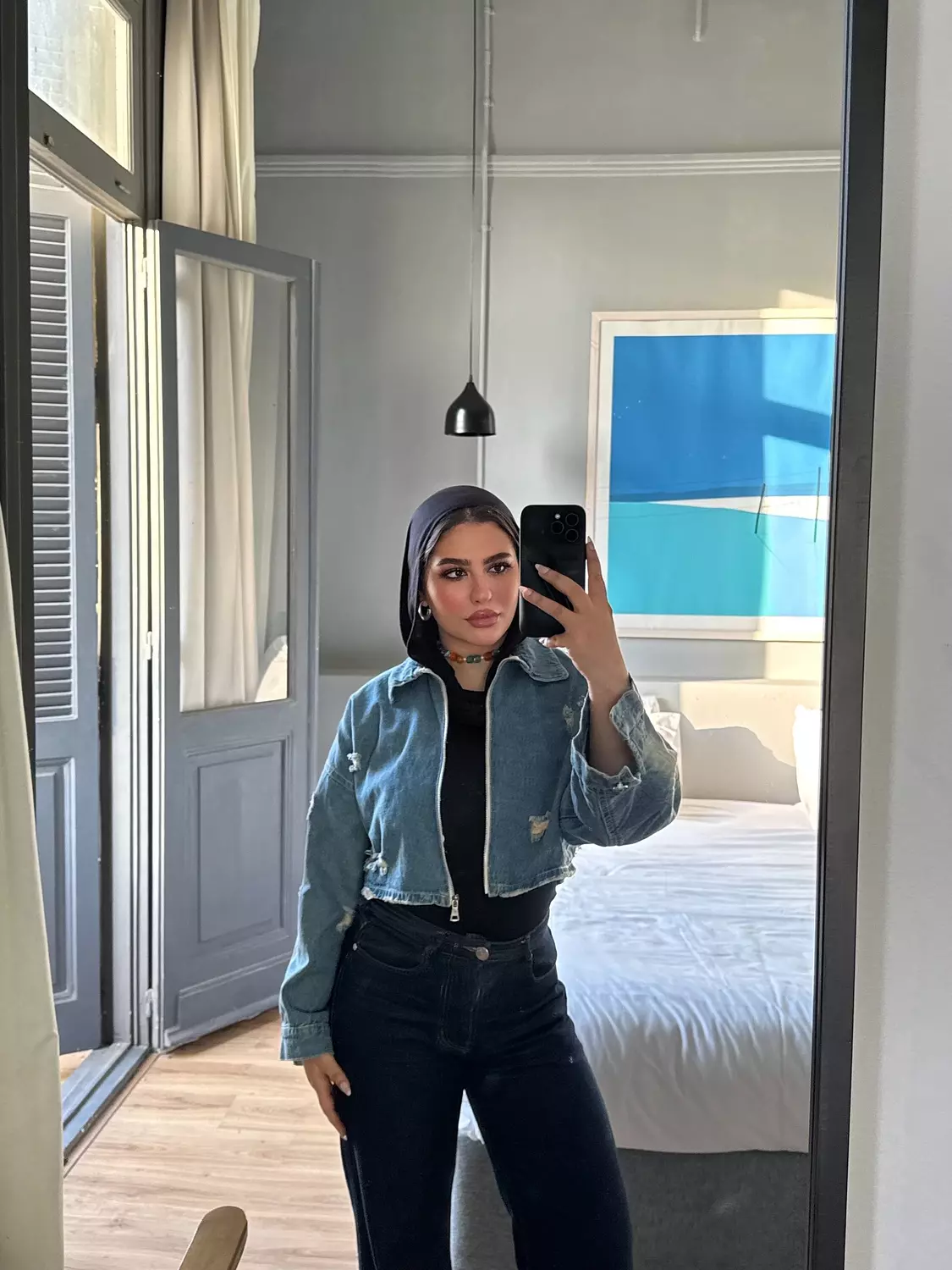 Cutting denim jacket 6