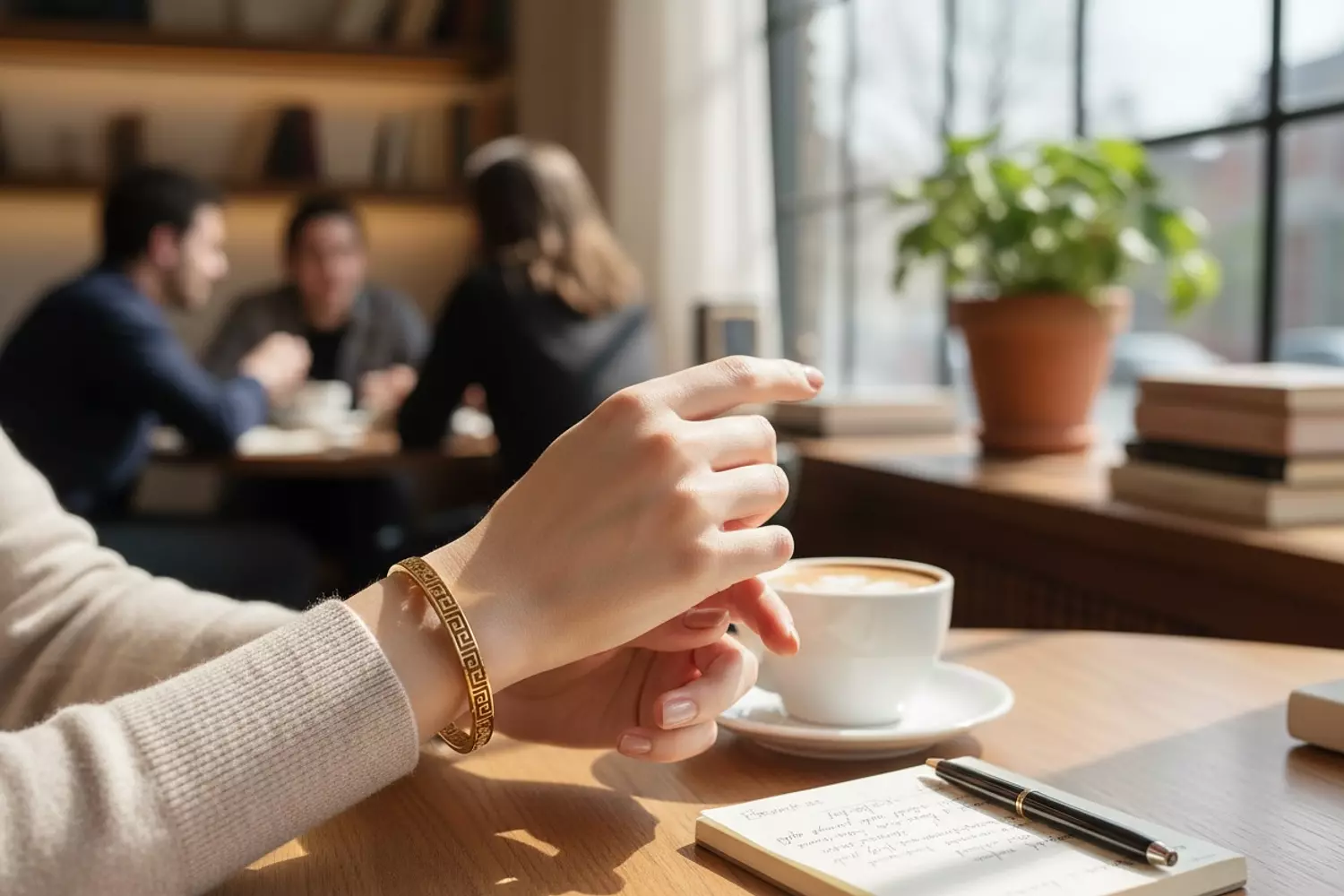 Aurelia Greek Key Bangle 2