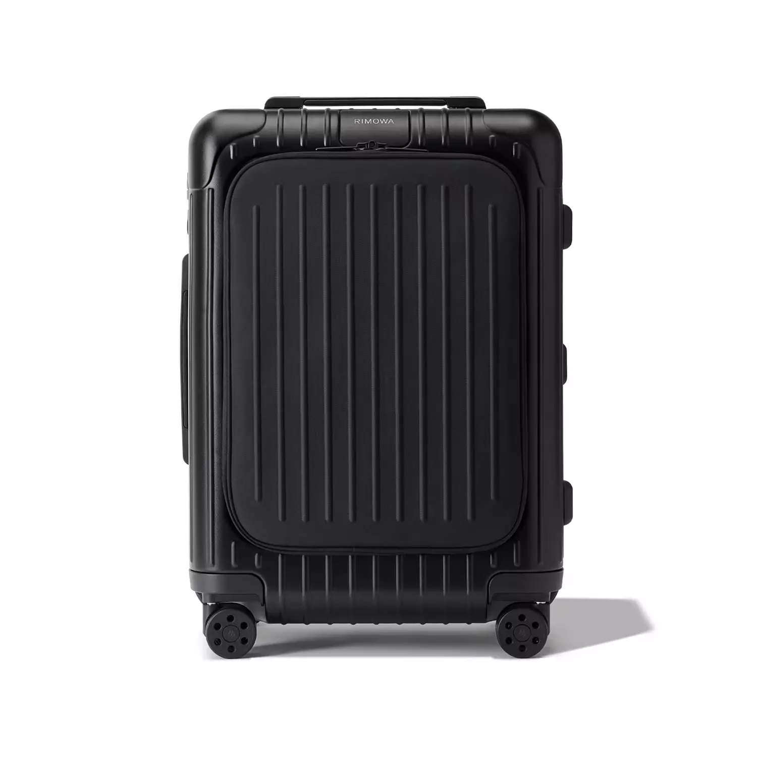 RIMOWA Essential Sleeve Cabin Plus suitcase in black polycarbonate image