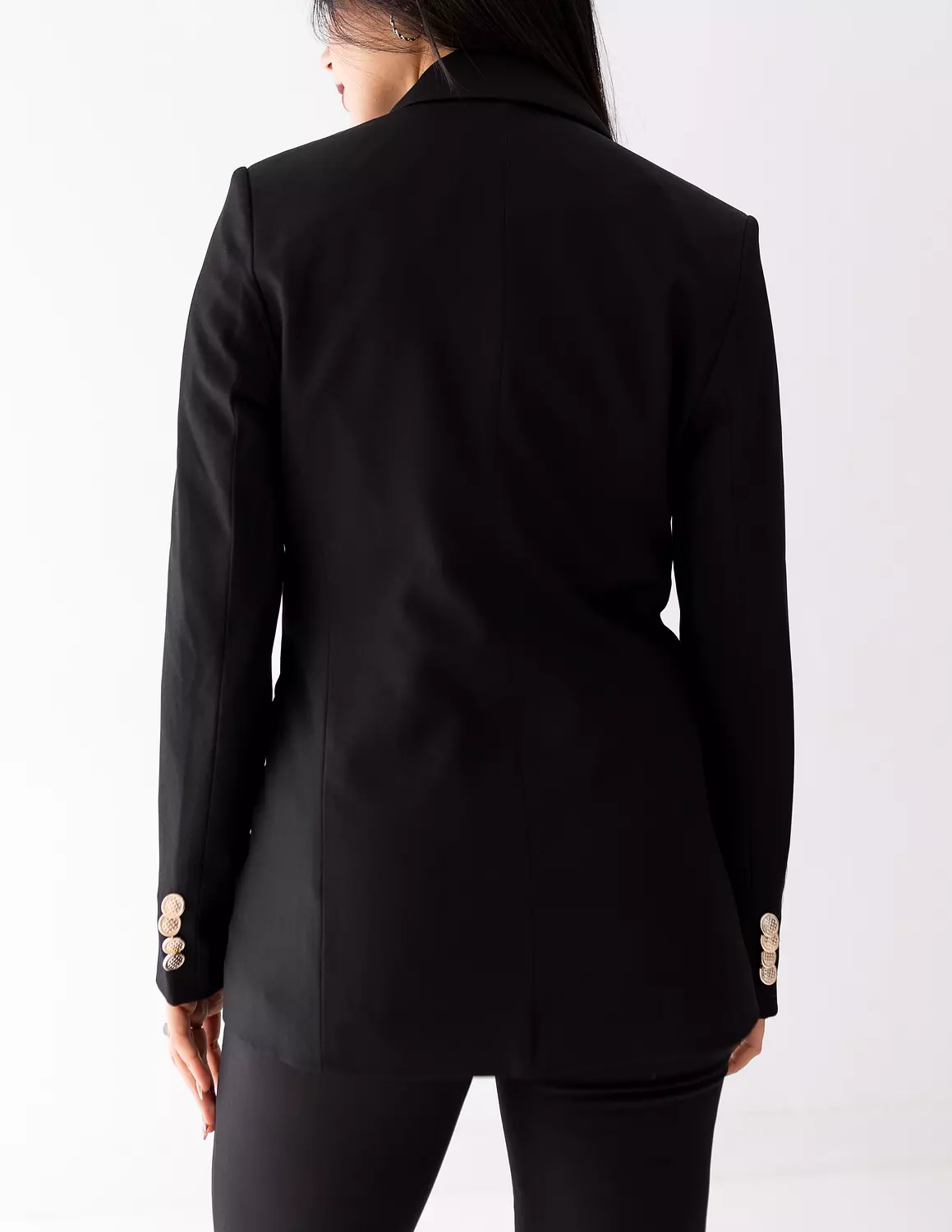 Black Icon double breasted blazer  3